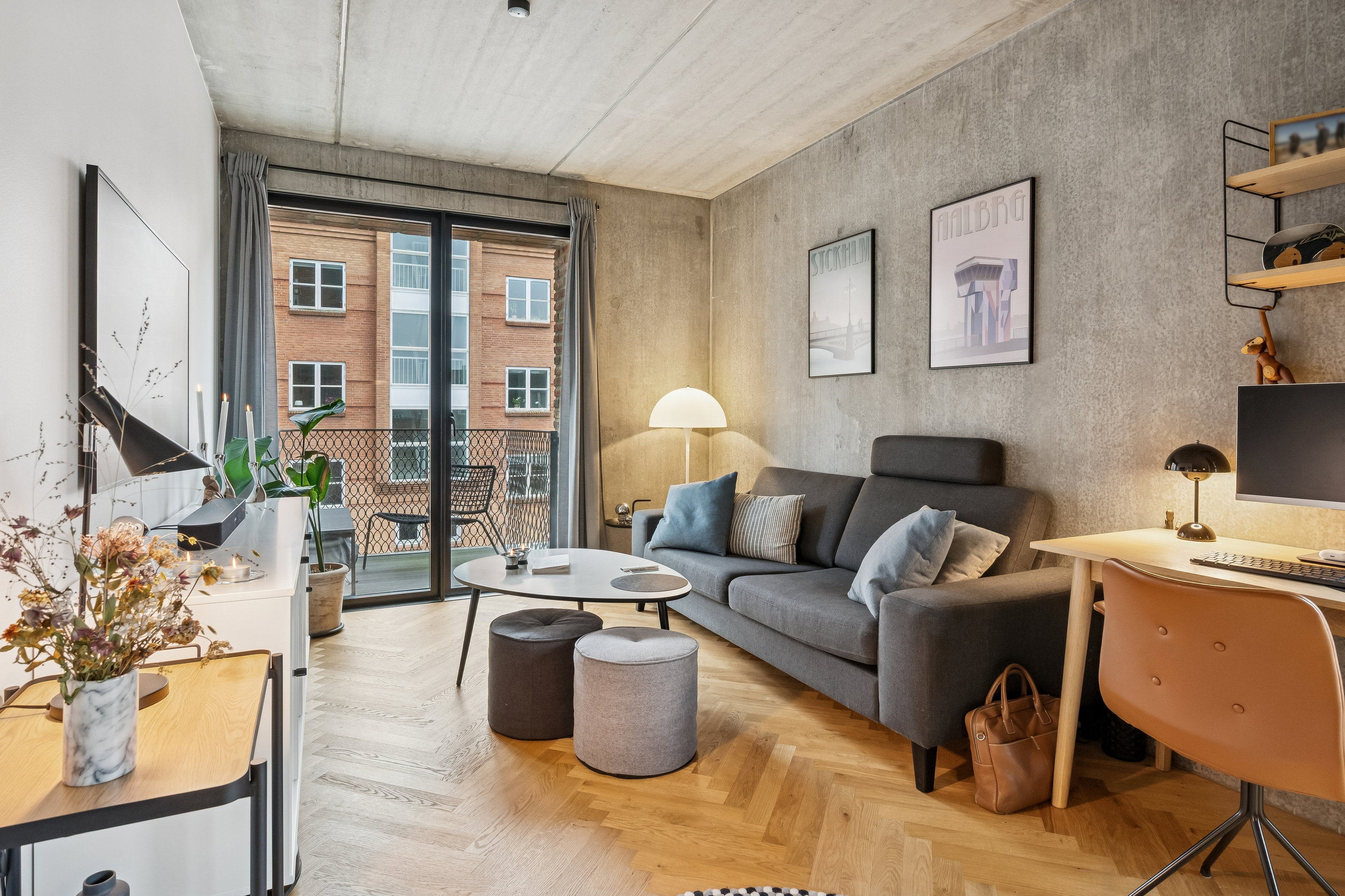 Fremhævet stue billede i fuldskærmstilstand. Billede af Marselisborg Allé 9B, 2. 1., 8000 Aarhus C