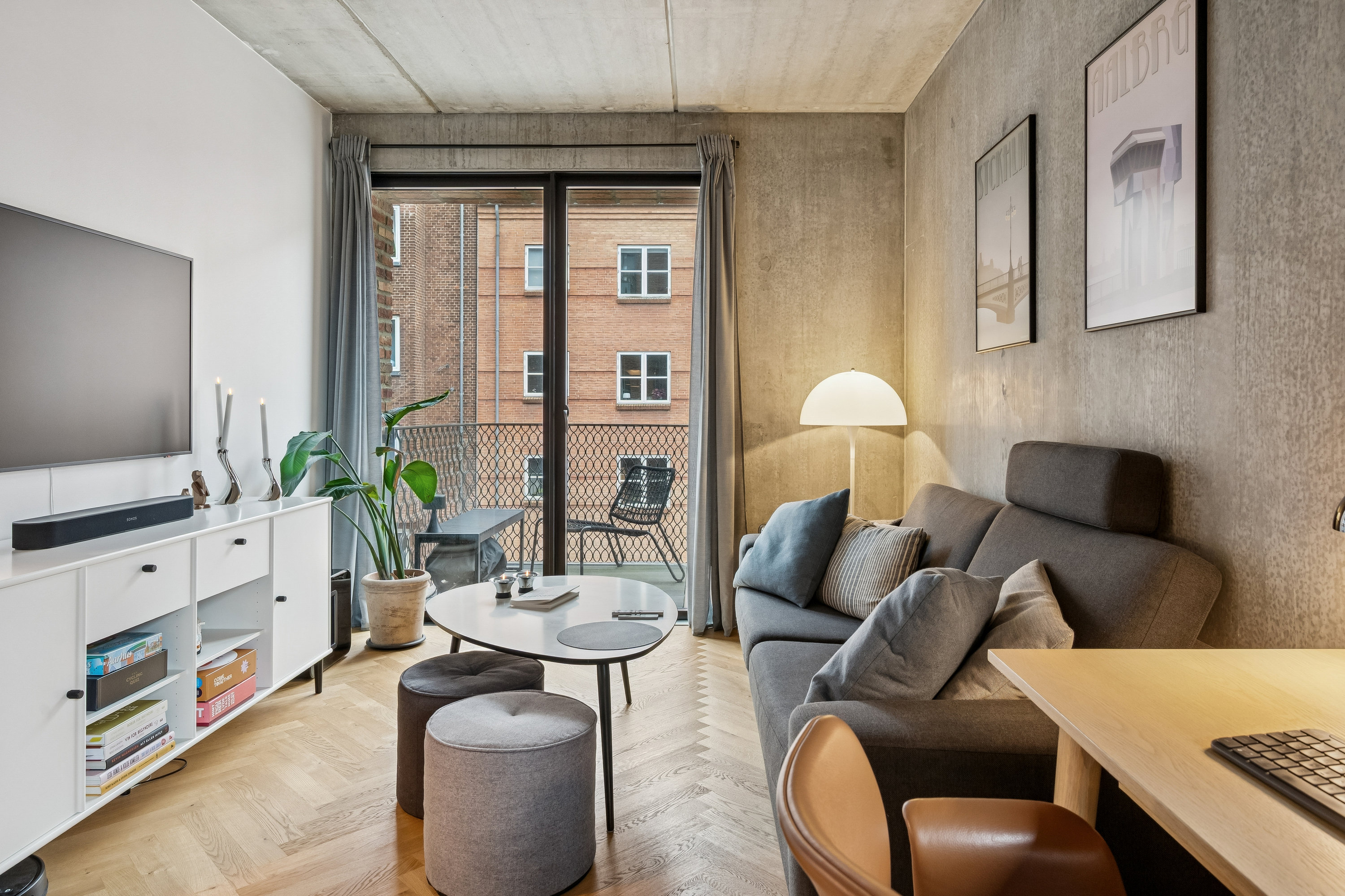 Fremhævet stue billede i fuldskærmstilstand. Billede af Marselisborg Allé 9B, 2. 1., 8000 Aarhus C