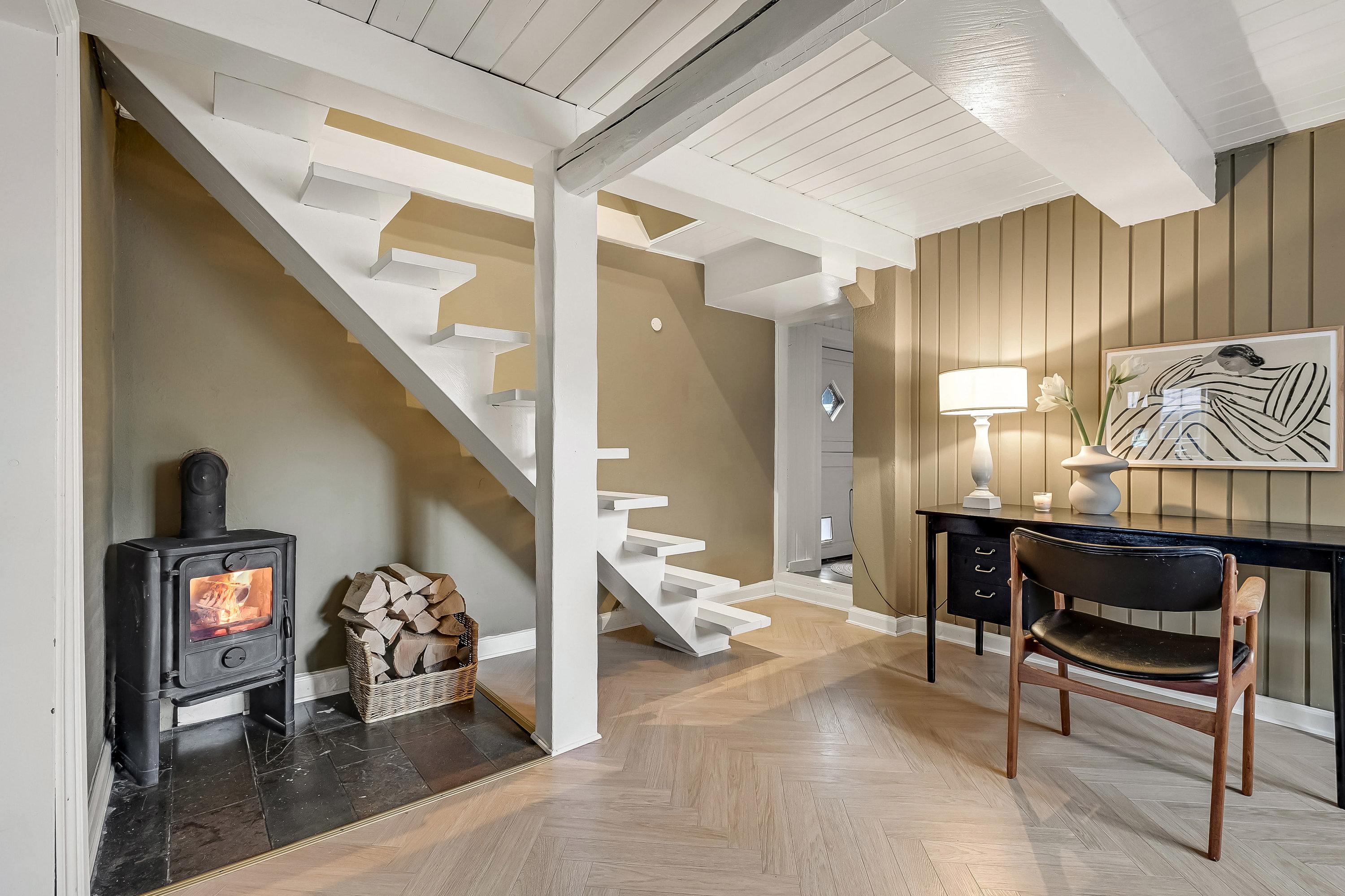 Fremhævet stue billede i fuldskærmstilstand. Billede af Nordre Engvej 2, Nordby, 6720 Fanø