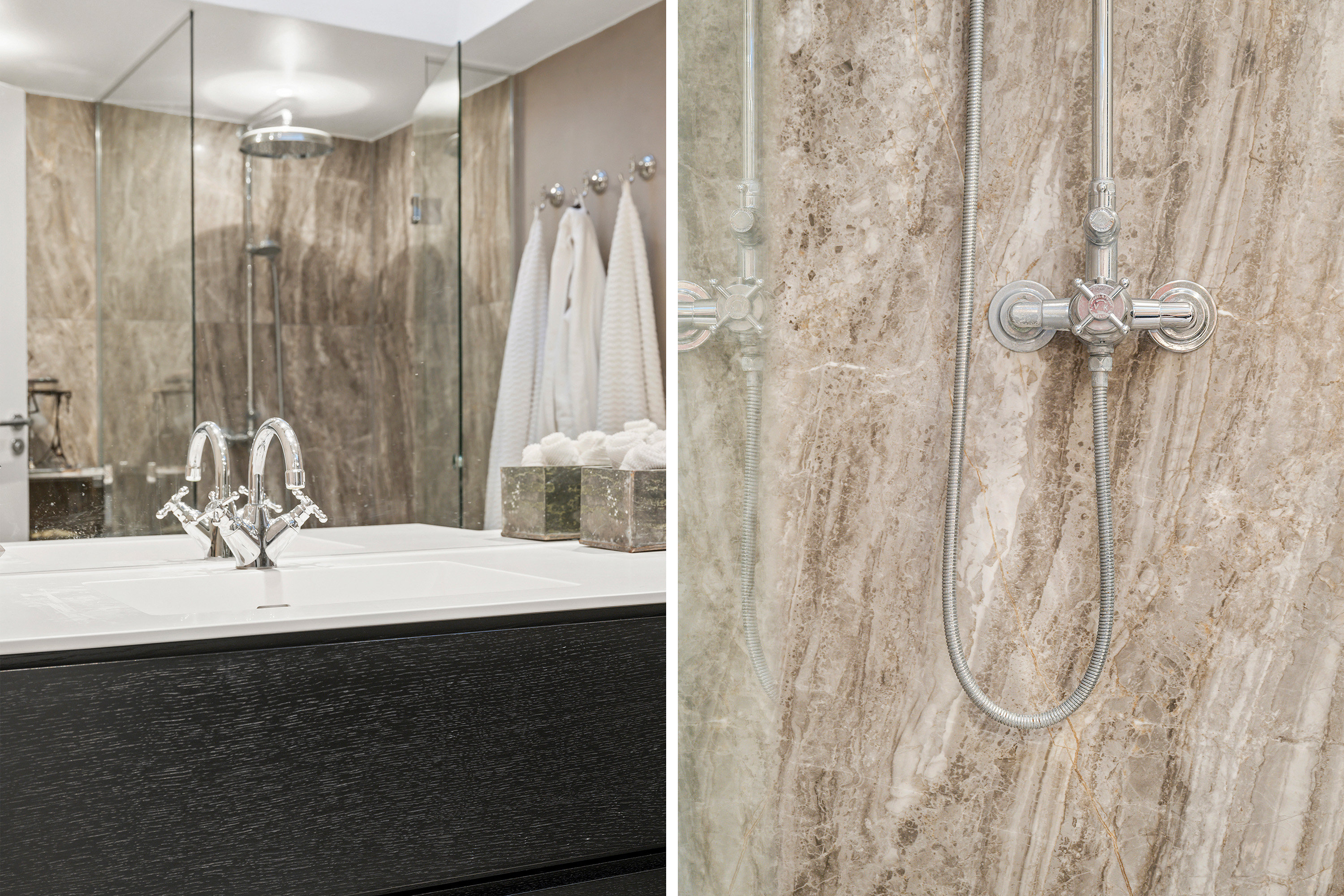 Fremhævet badeværelse billede i fuldskærmstilstand. Billede af Marievej 16B, st.., 2950 Vedbæk