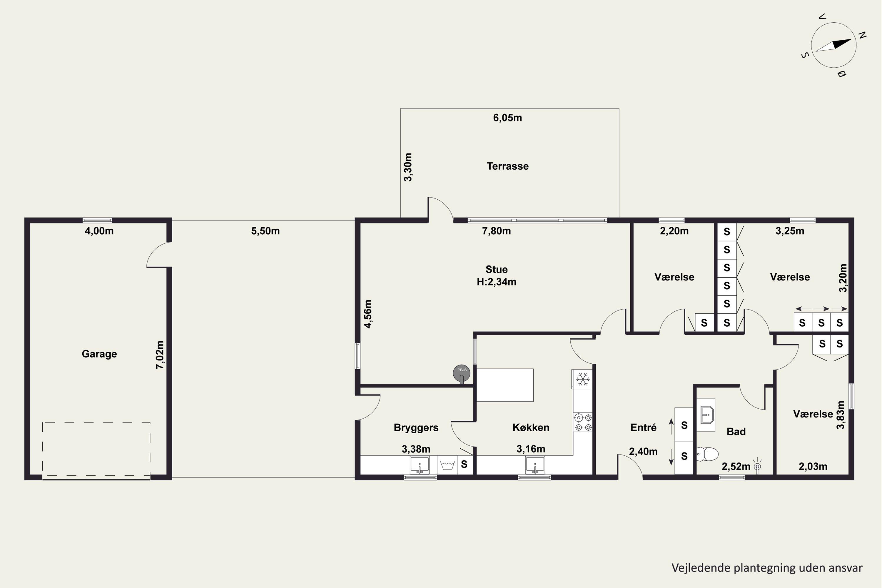 Plantegninger billede af Havremarken 6, 9490 Pandrup