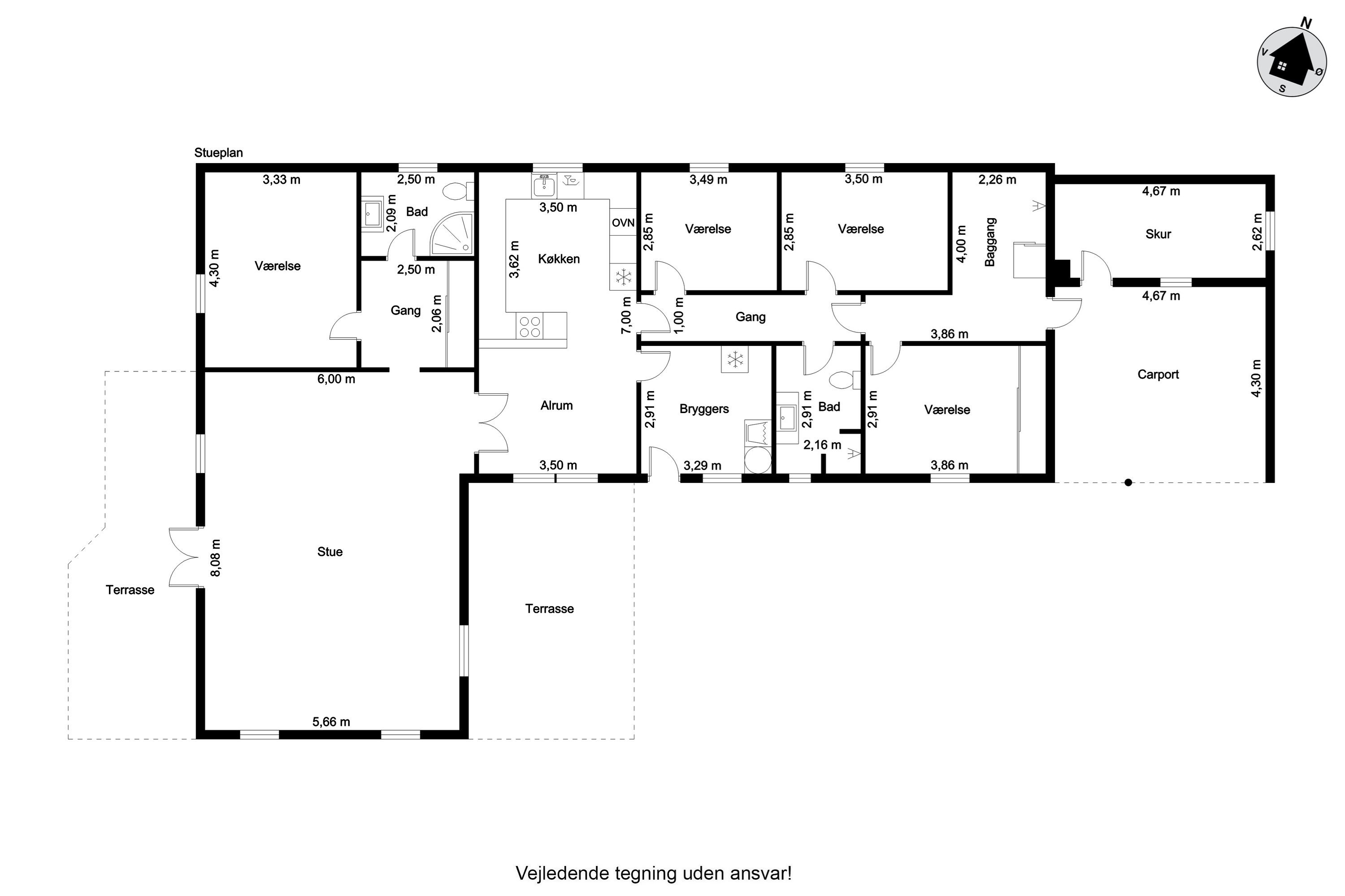 Plantegninger billede af Rønbjergvej 54, Næsby, 9681 Ranum