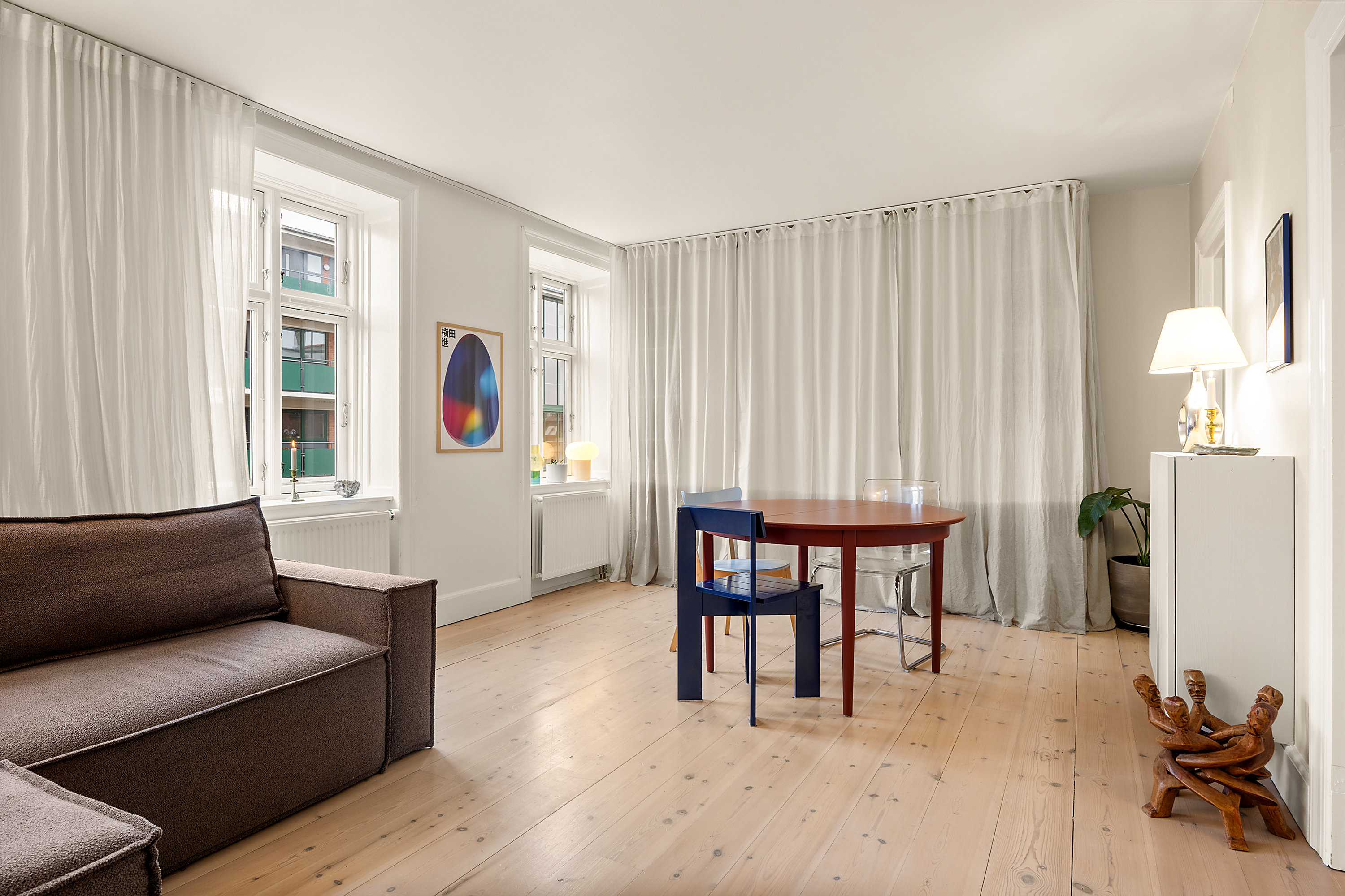 Fremhævet stue billede i fuldskærmstilstand. Billede af Gormsgade 23, 4. th., 2200 København N