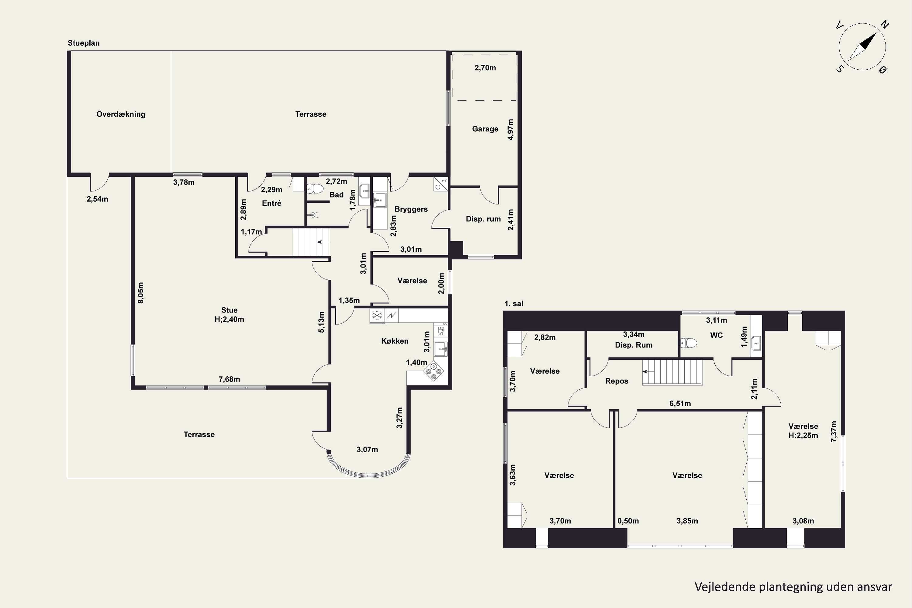 Plantegninger billede af Bakkevænget 10, Sønder Dråby, 7900 Nykøbing M