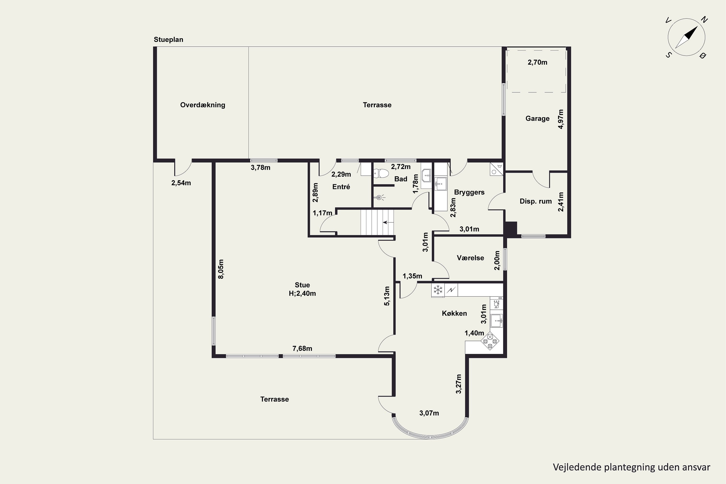 Plantegninger billede af Bakkevænget 10, Sønder Dråby, 7900 Nykøbing M