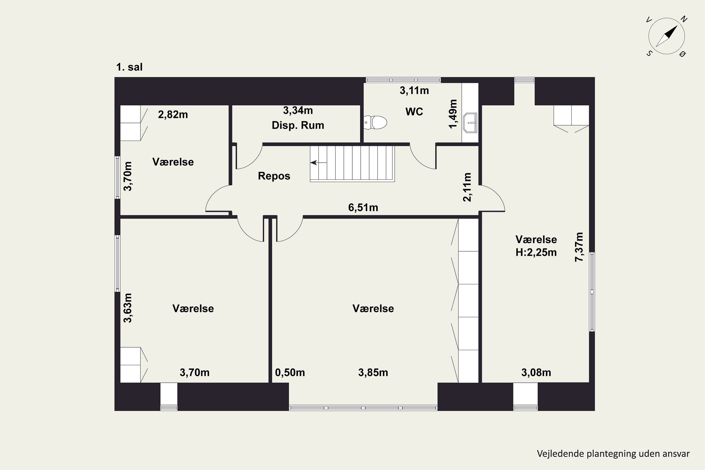 Plantegninger billede af Bakkevænget 10, Sønder Dråby, 7900 Nykøbing M