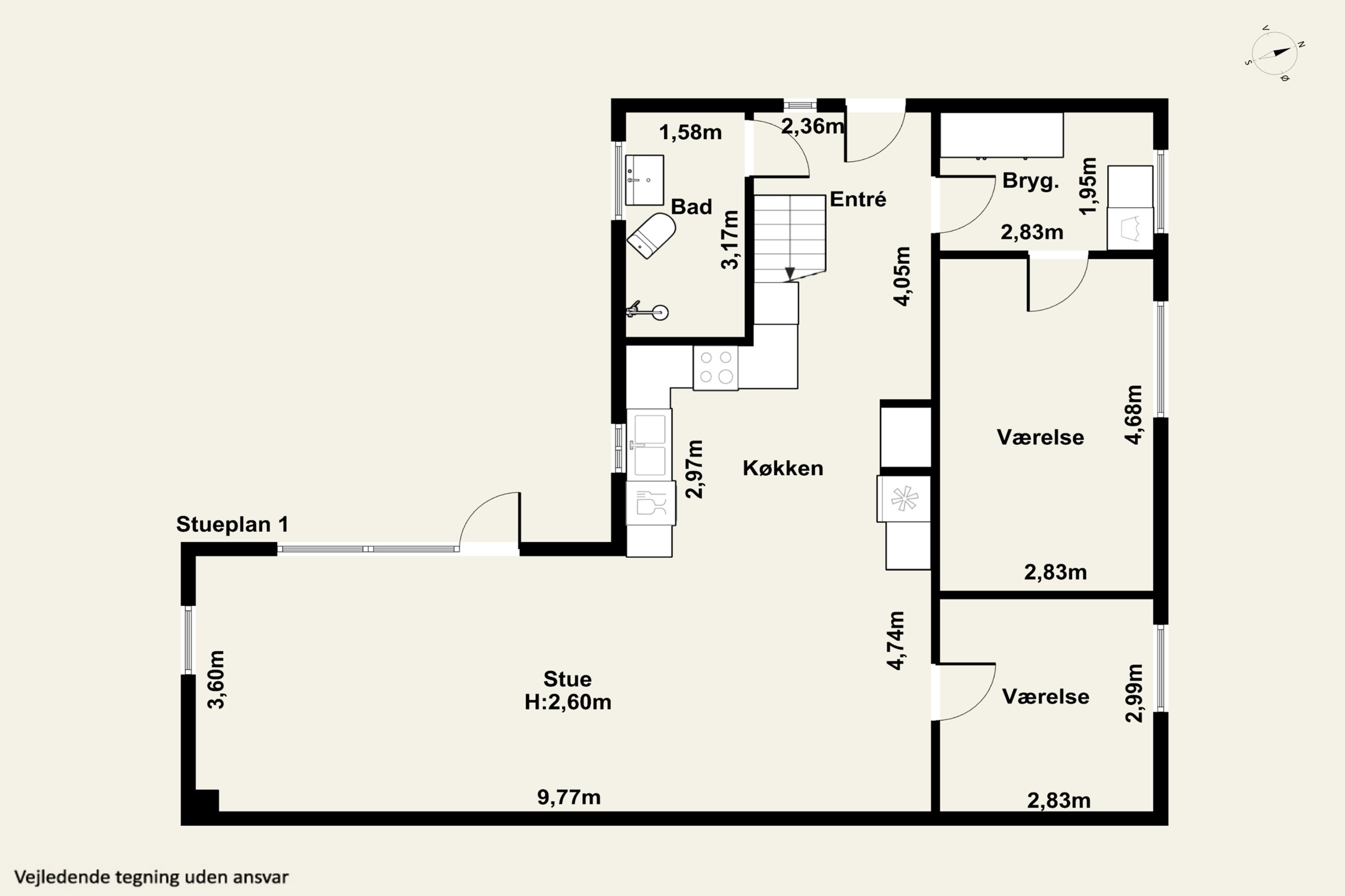 Plantegninger billede af Vestergade 14, 5750 Ringe