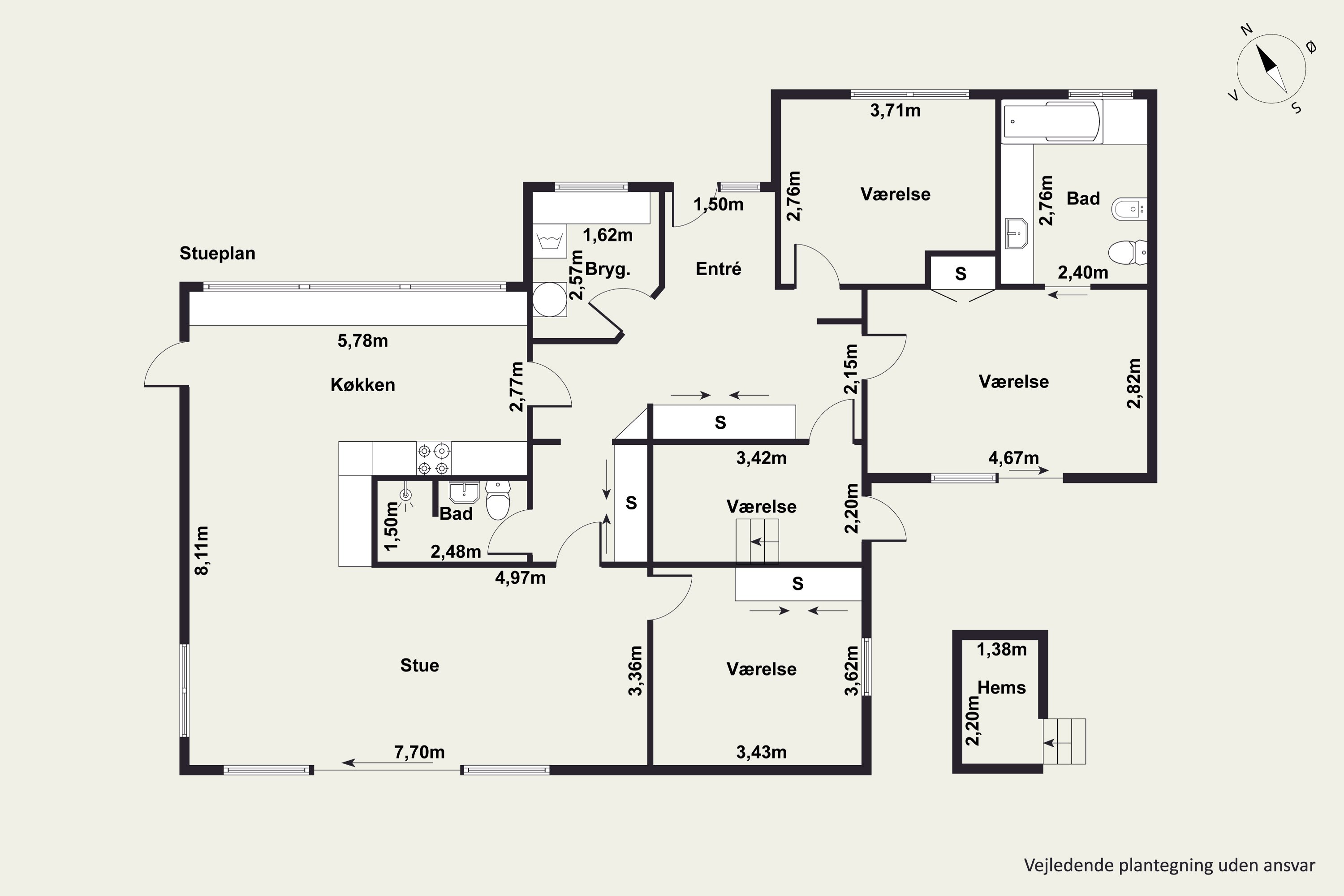 Plantegninger billede af Tålforhøj 11, 8250 Egå