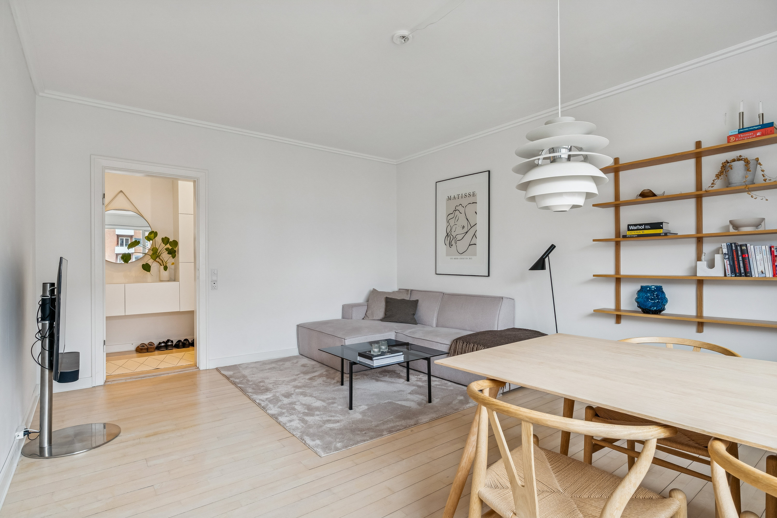 Fremhævet stue billede i fuldskærmstilstand. Billede af Østerbrogade 220, 2. tv., 2100 København Ø