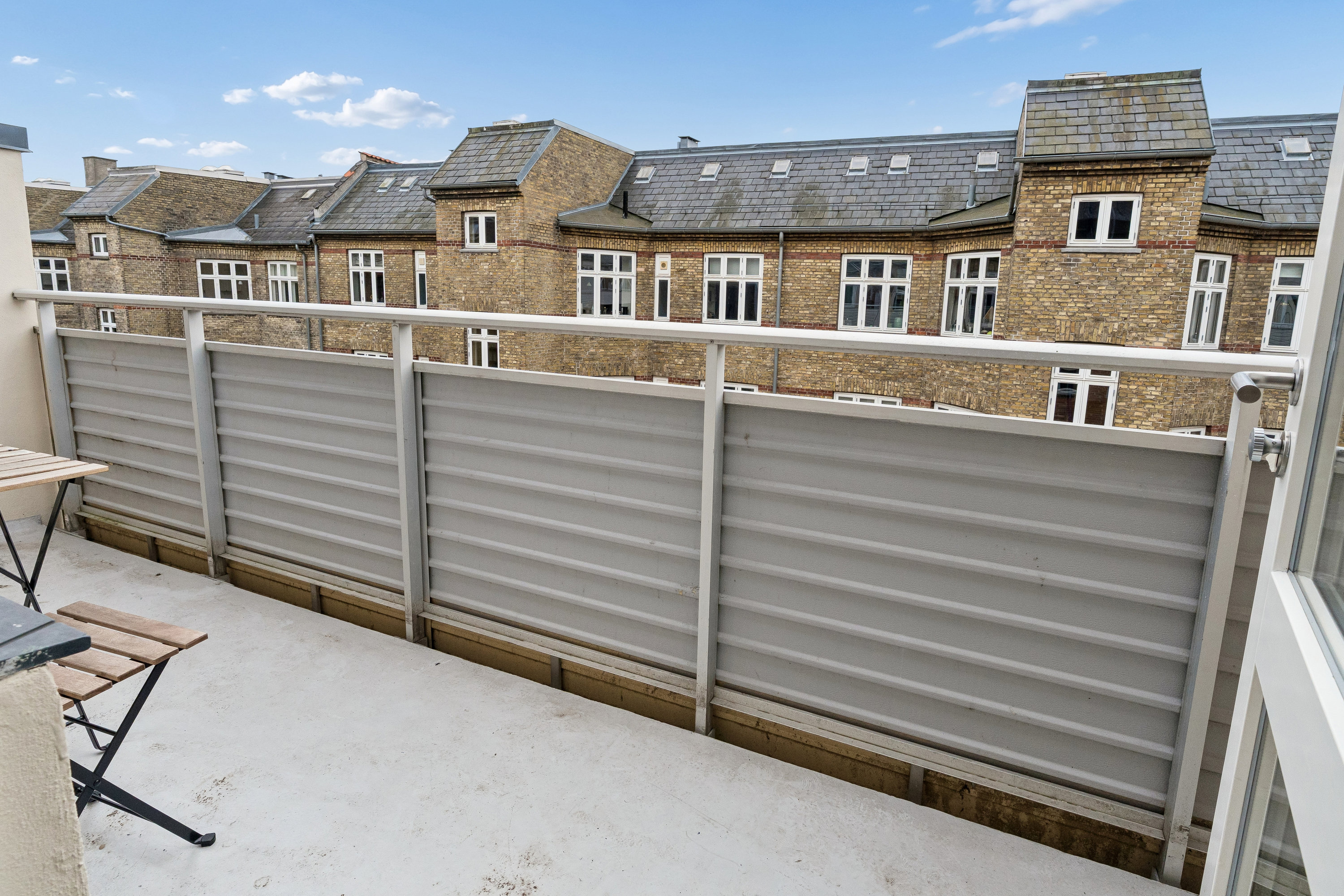 Fremhævet terrasse billede i fuldskærmstilstand. Billede af Korsørgade 8, 5. 2., 2100 København Ø