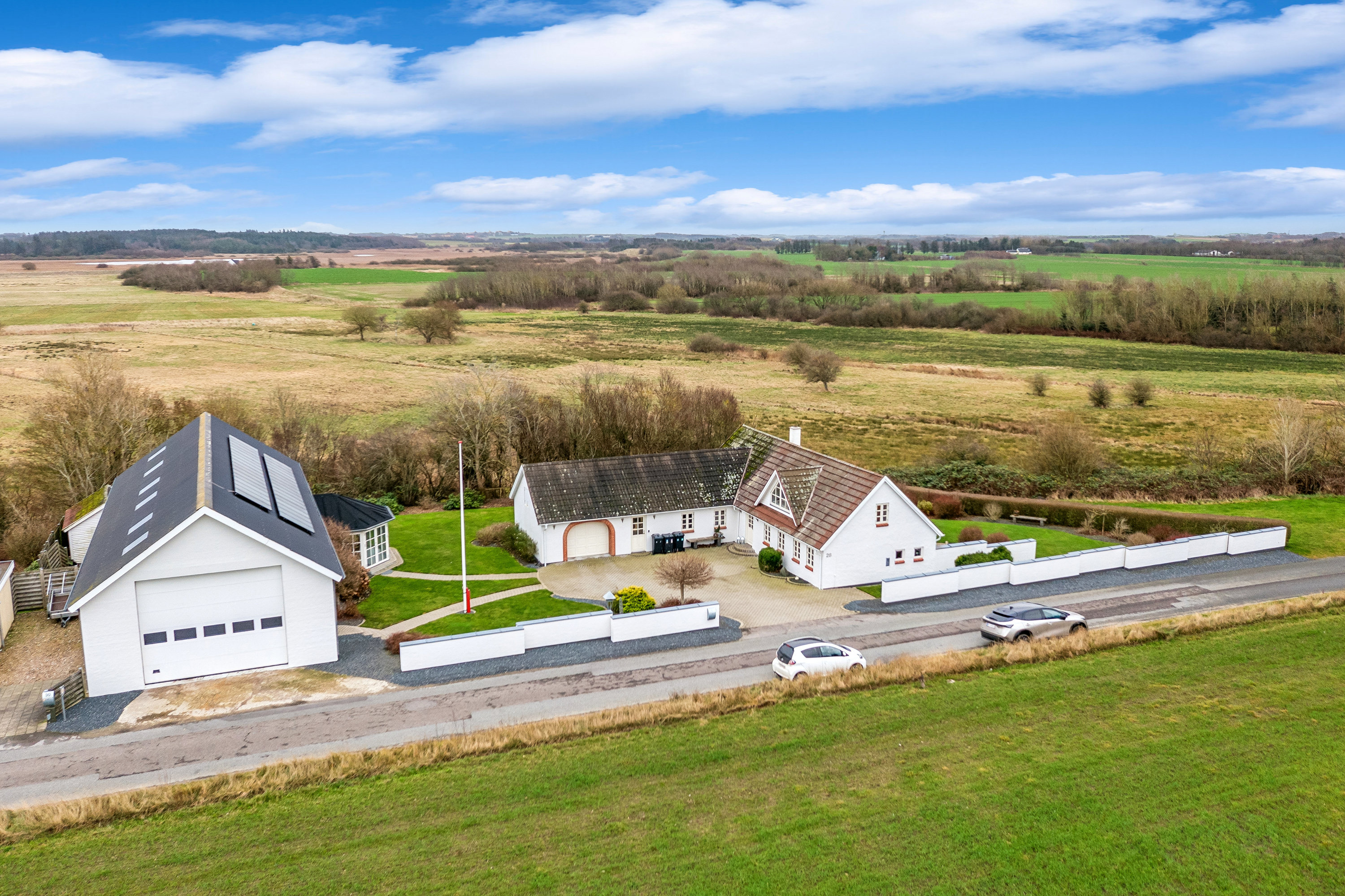 Fremhævet luftfoto billede i fuldskærmstilstand. Billede af Heden 28, Rødding, 7860 Spøttrup