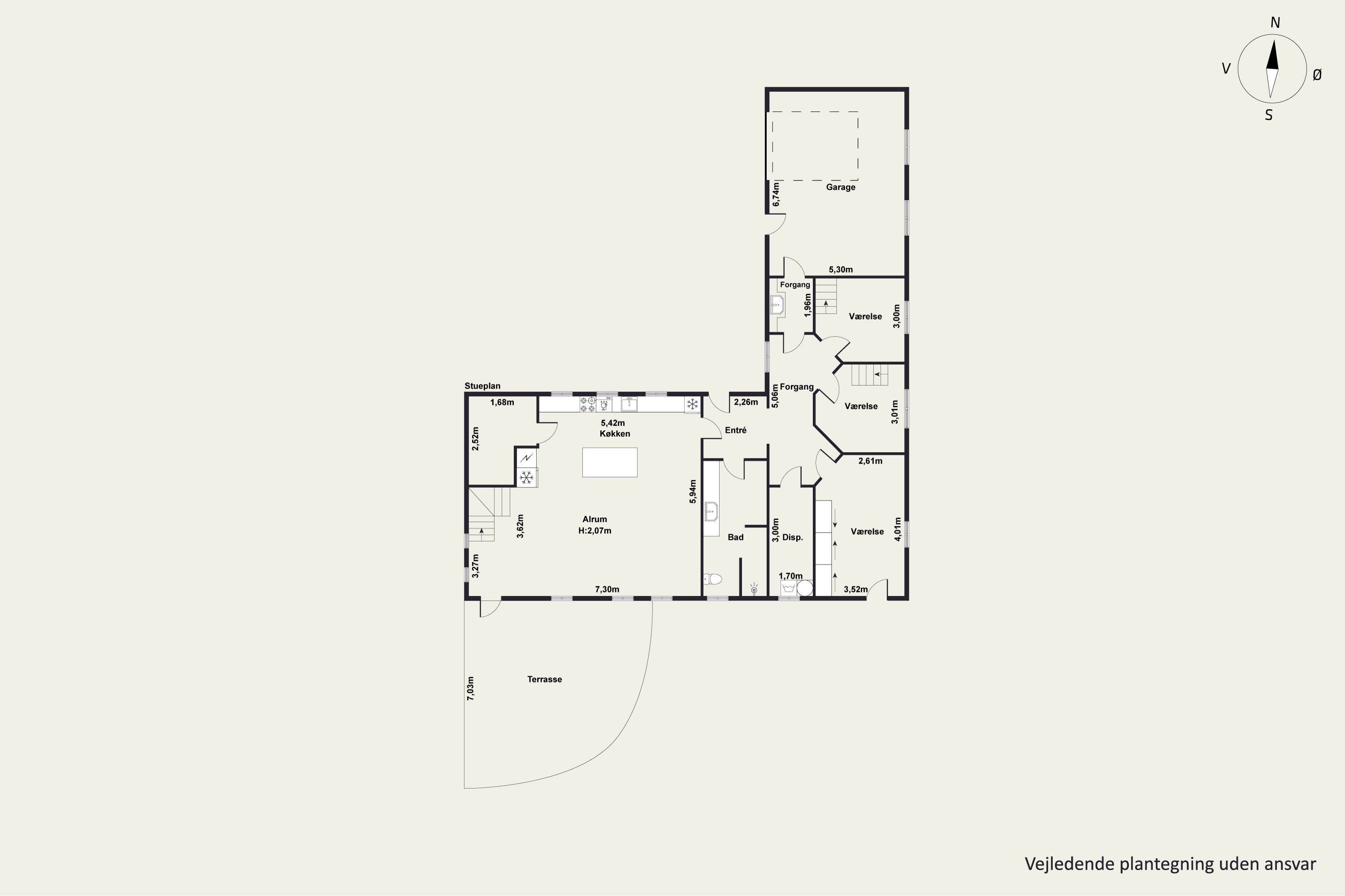 Plantegninger billede af Heden 28, Rødding, 7860 Spøttrup