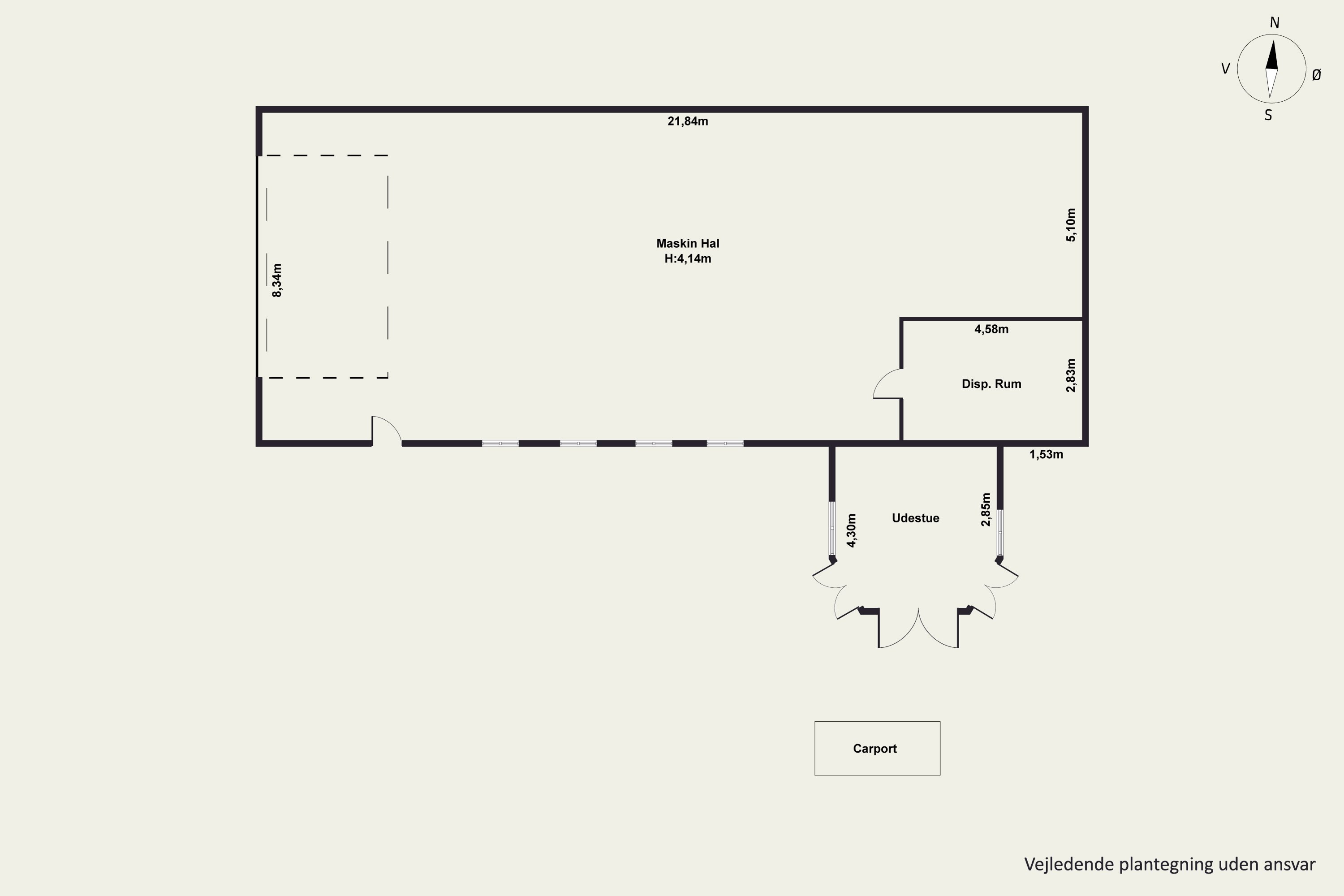 Plantegninger billede af Heden 28, Rødding, 7860 Spøttrup