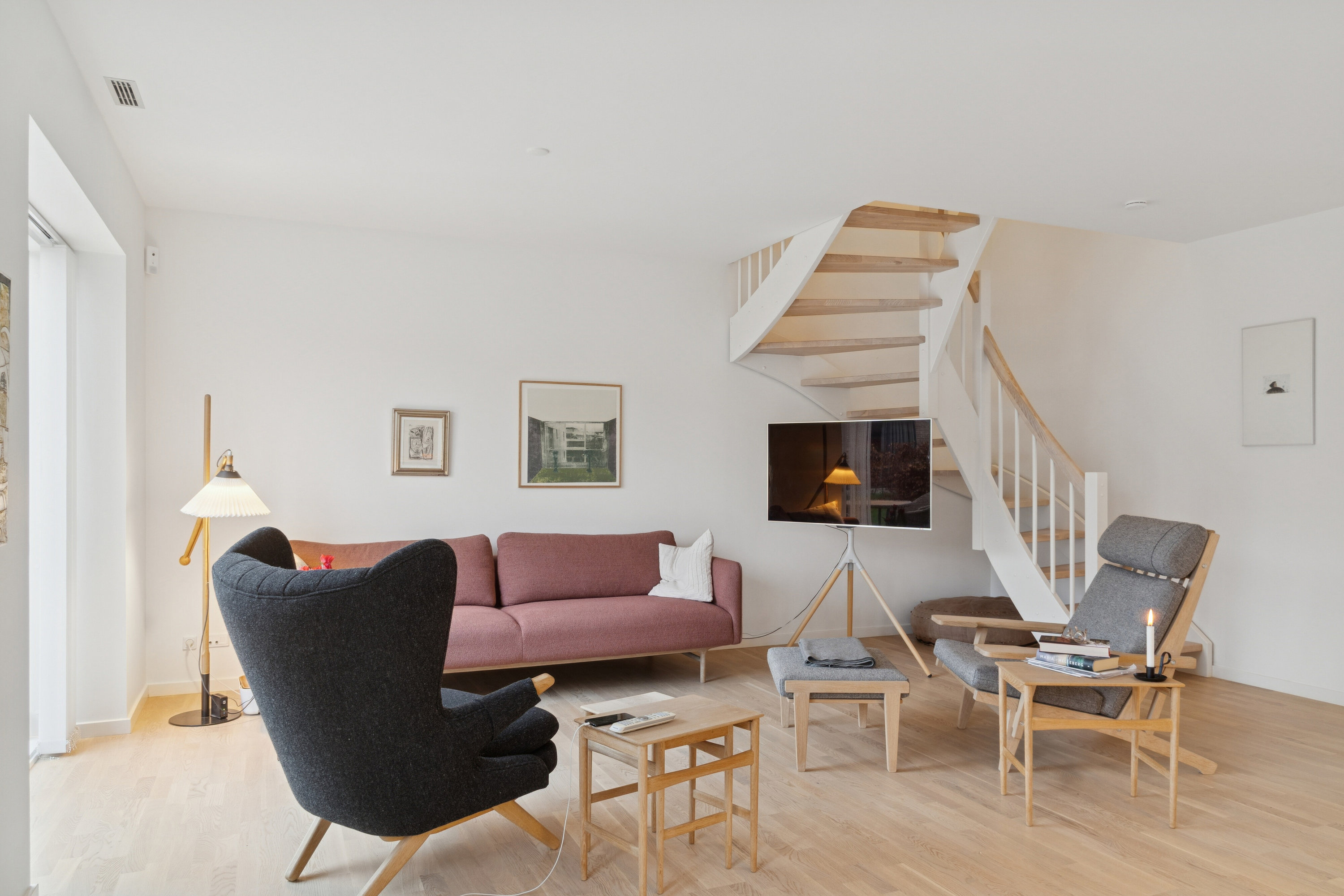 Fremhævet stue billede i fuldskærmstilstand. Billede af Obstruphøjen 42B, 8320 Mårslet