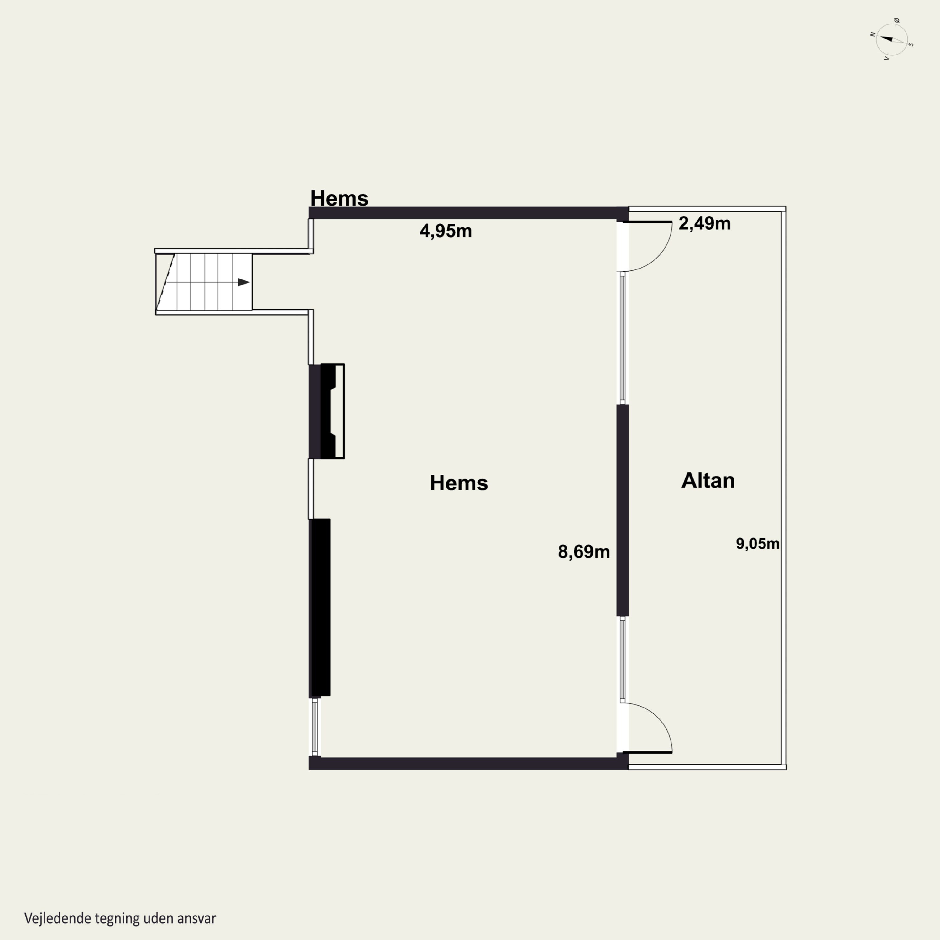 Plantegninger billede af Bakkegårdsvej 3, Kollund, 6340 Kruså