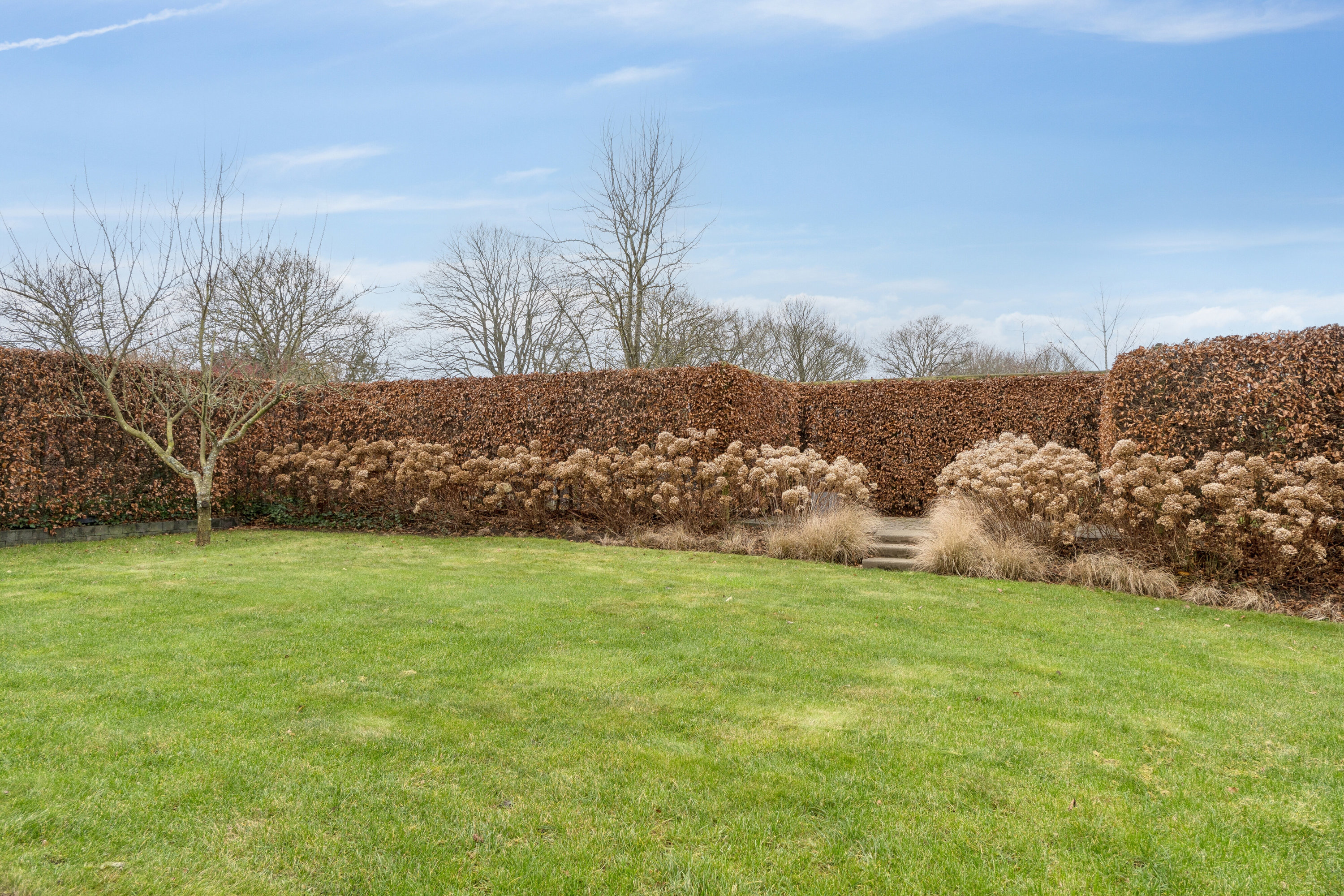 Fremhævet set fra haven billede i fuldskærmstilstand. Billede af Bakkegårdsvej 3, Kollund, 6340 Kruså