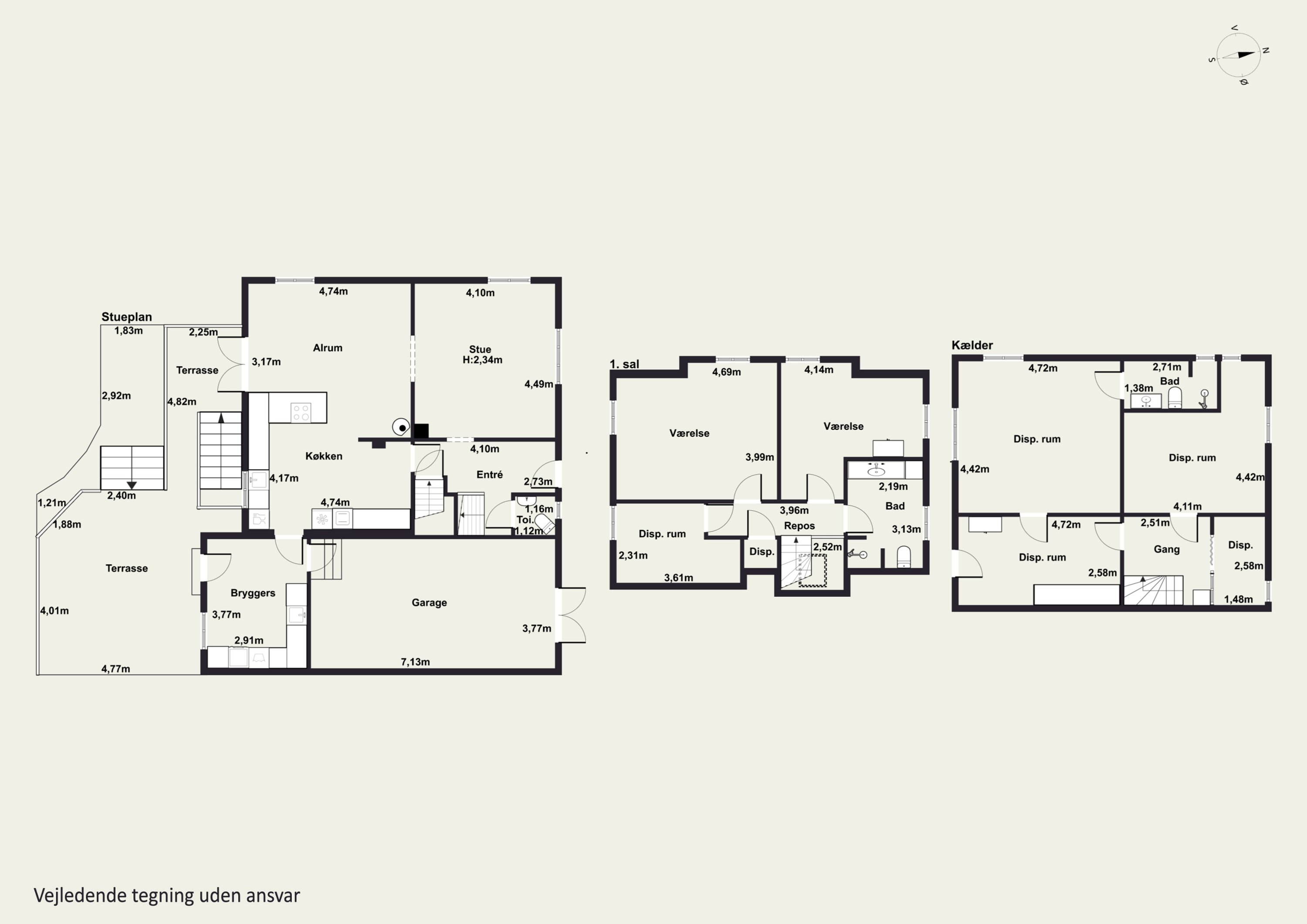 Plantegninger billede af Frilandsvej 16, 9800 Hjørring