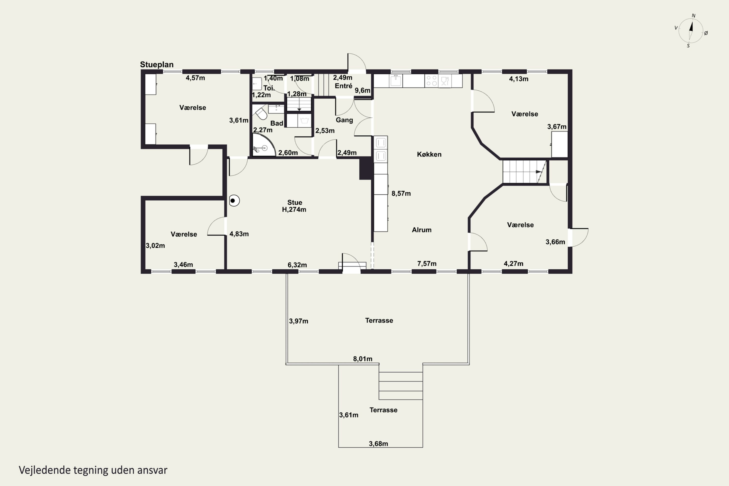 Plantegninger billede af Pederskervejen 8, Bodilsker, 3730 Nexø