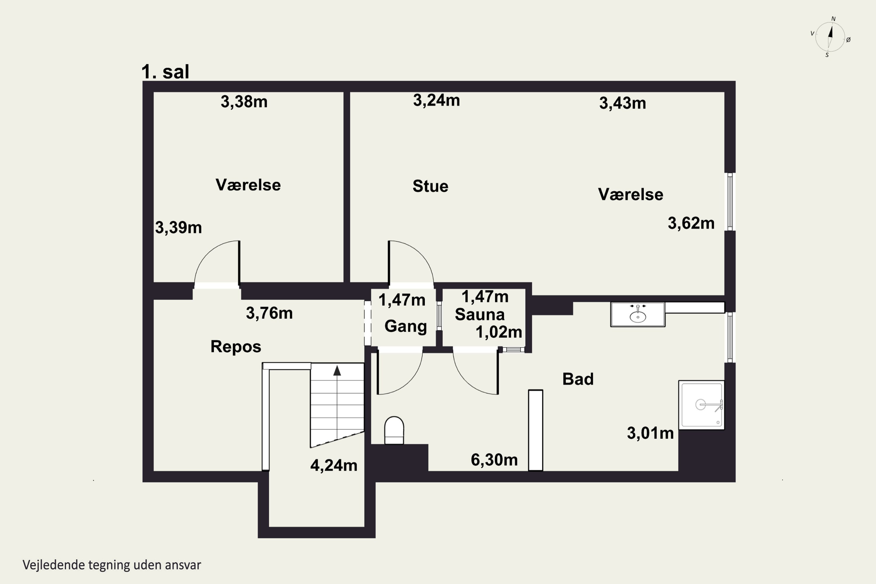 Plantegninger billede af Pederskervejen 8, Bodilsker, 3730 Nexø