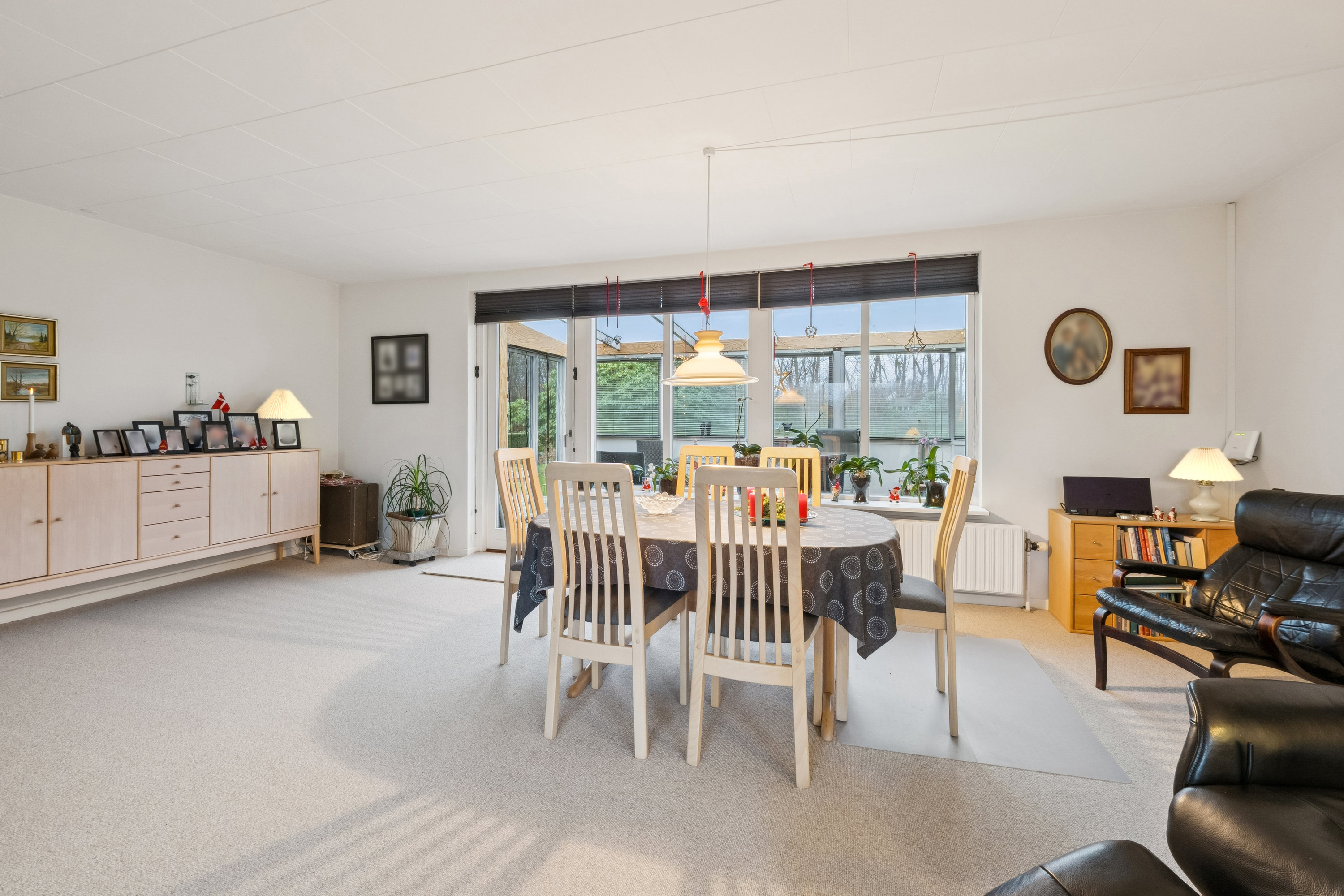 Fremhævet stue billede i fuldskærmstilstand. Billede af Ansgarvej 32, Øster Jølby, 7950 Erslev