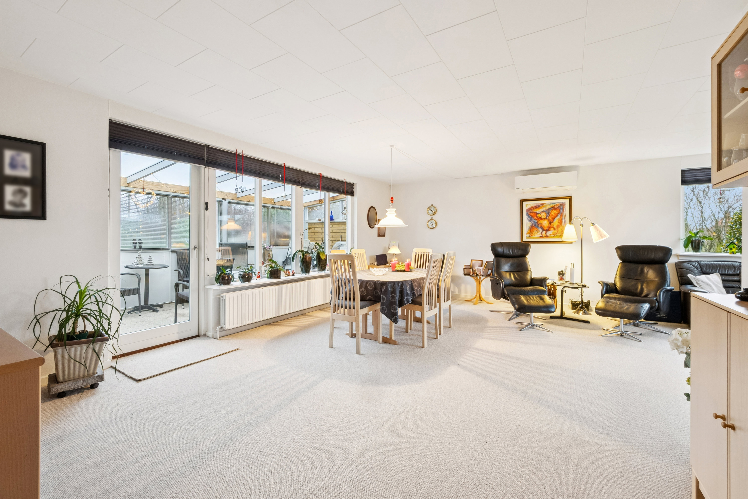 Fremhævet stue billede i fuldskærmstilstand. Billede af Ansgarvej 32, Øster Jølby, 7950 Erslev