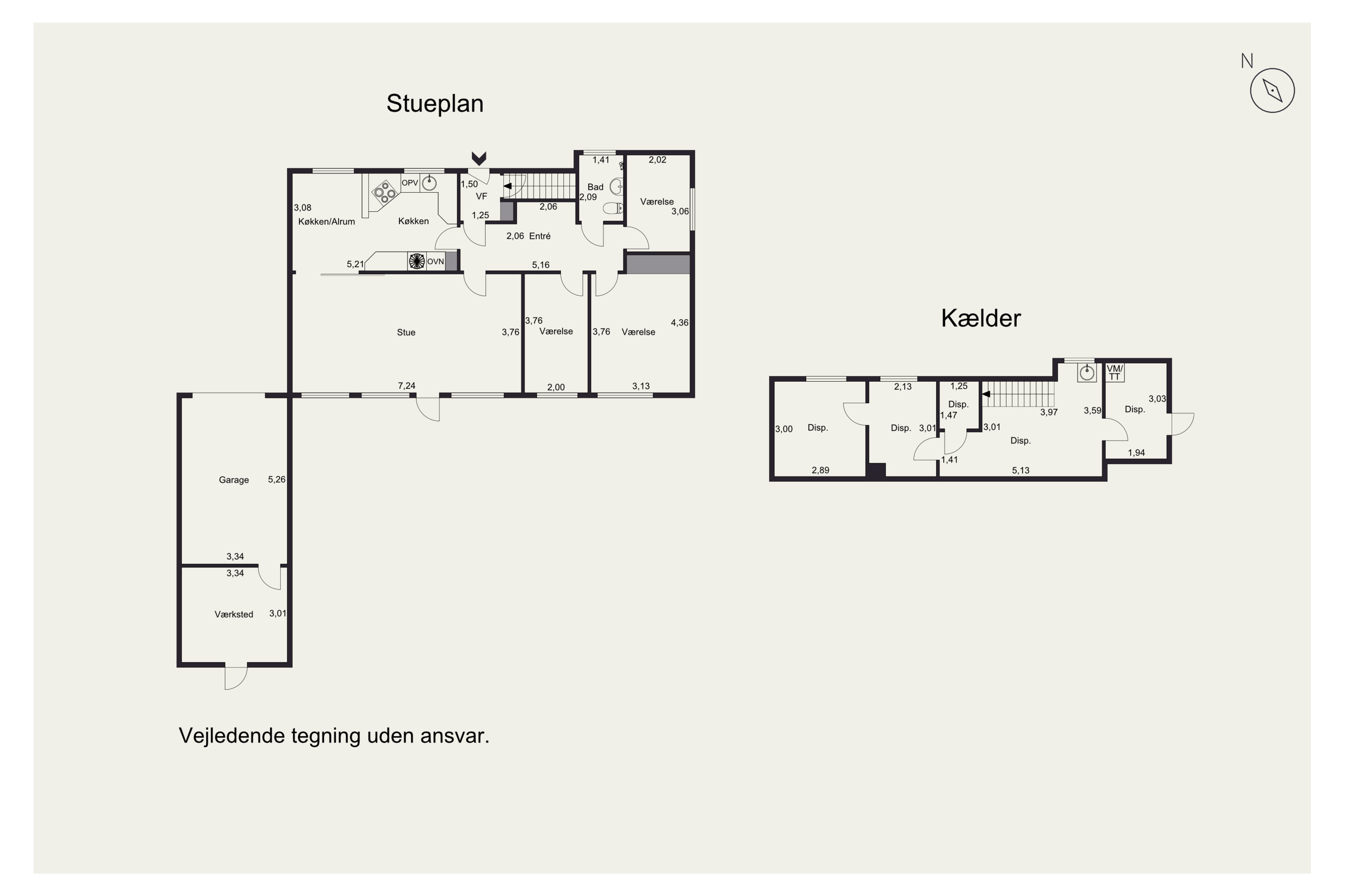 Plantegninger billede af Dybdalsvej 9, 6800 Varde
