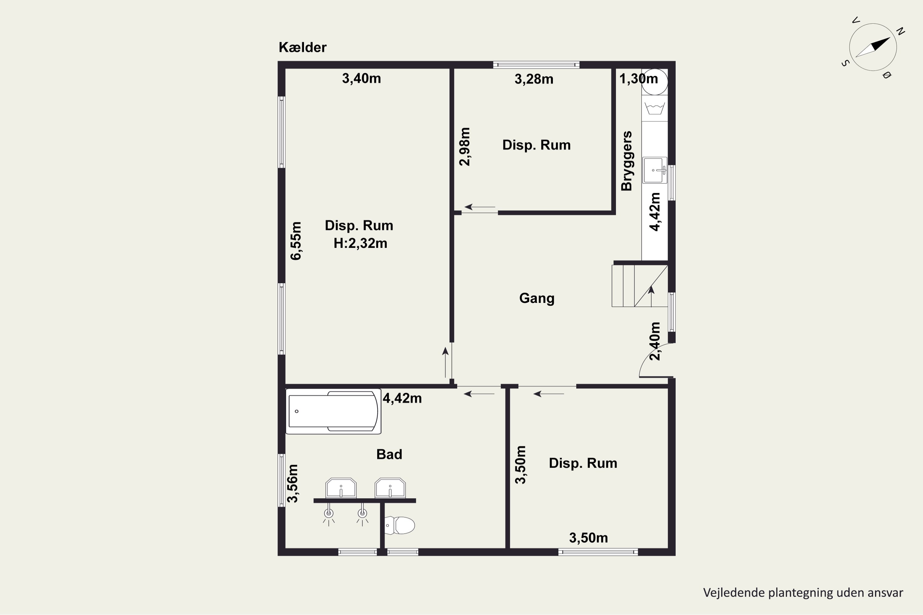 Plantegninger billede af Halsvej 217, Vester Hassing, 9310 Vodskov