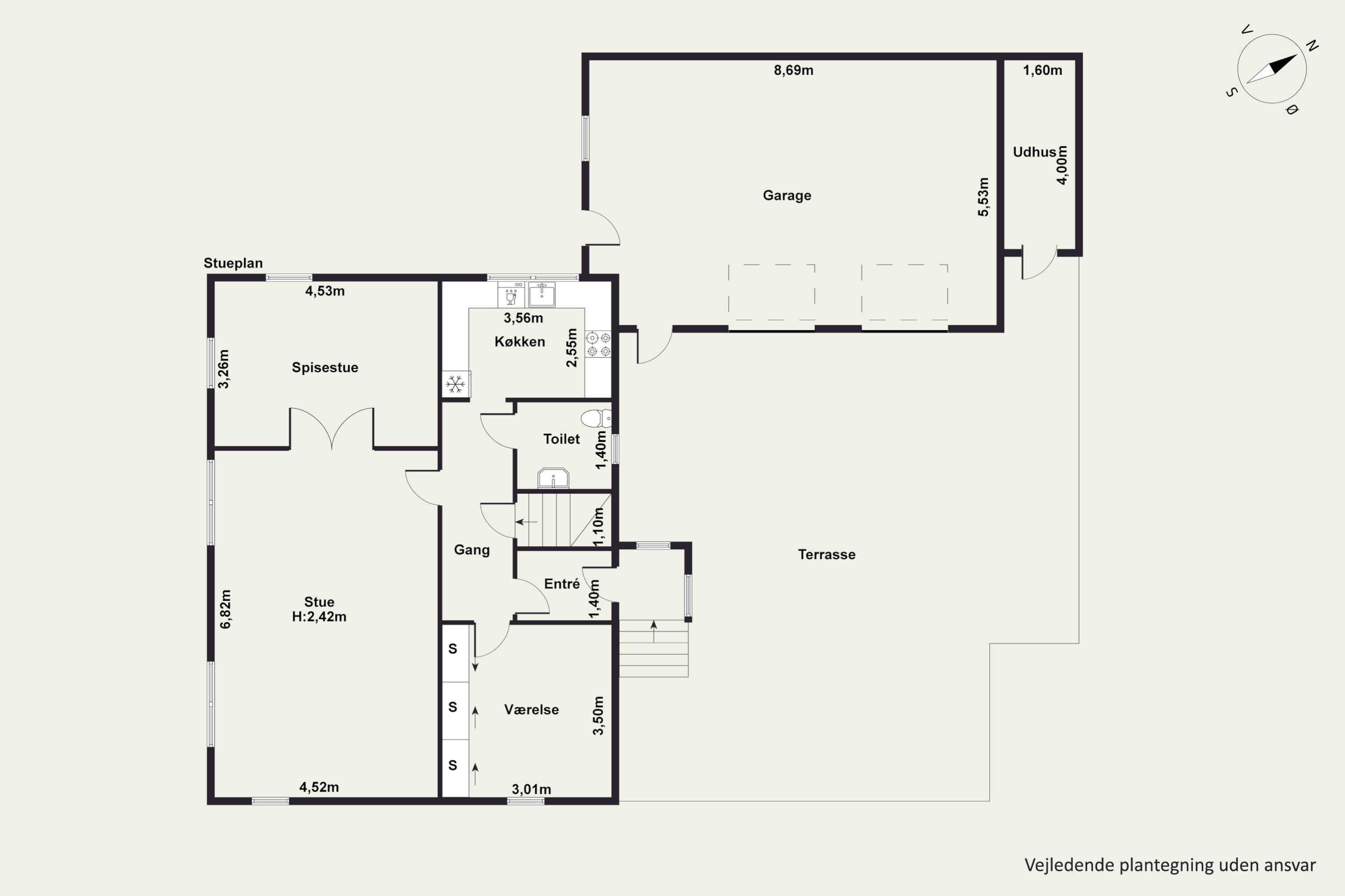 Plantegninger billede af Halsvej 217, Vester Hassing, 9310 Vodskov
