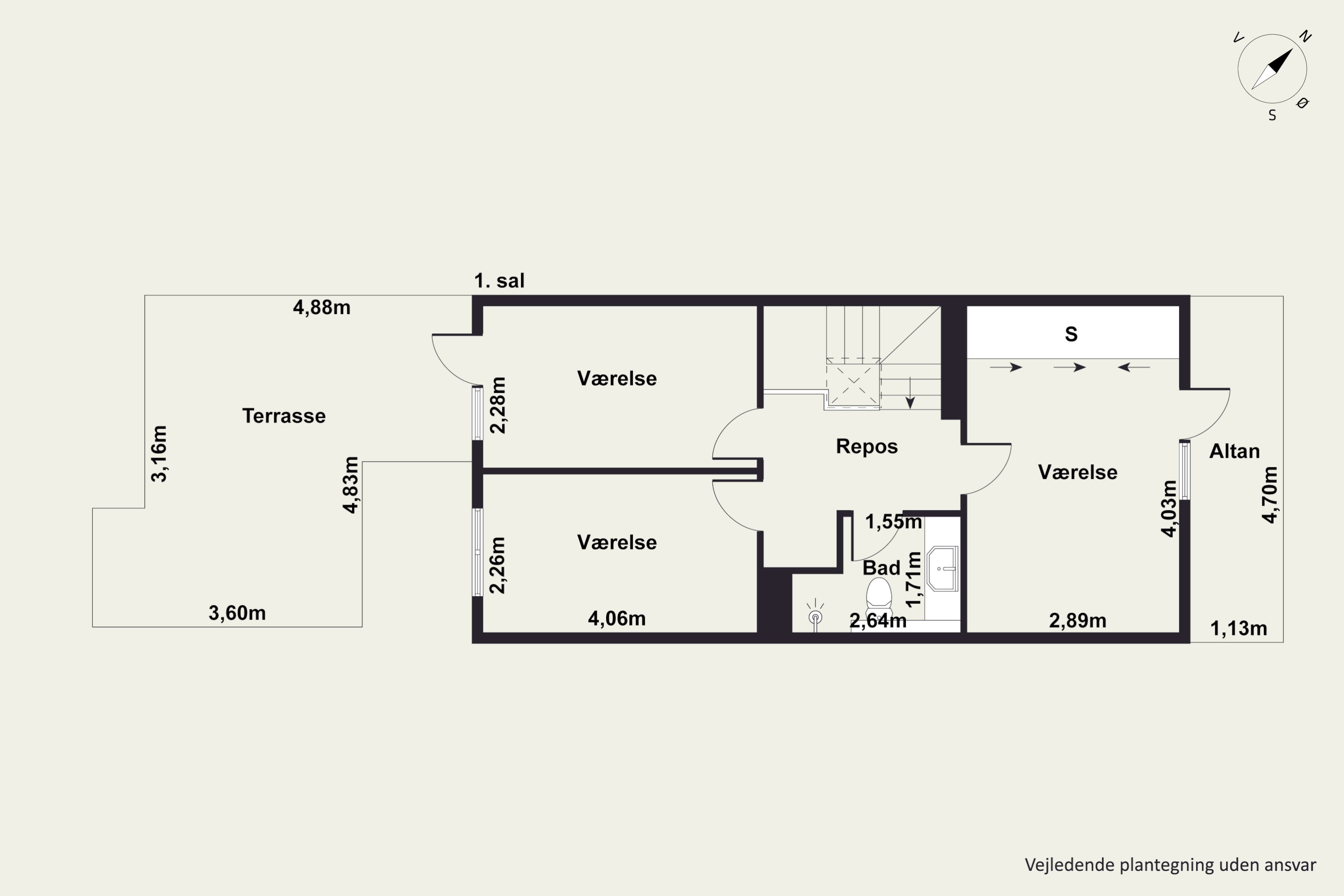 Plantegninger billede af Granvej 79, 2880 Bagsværd