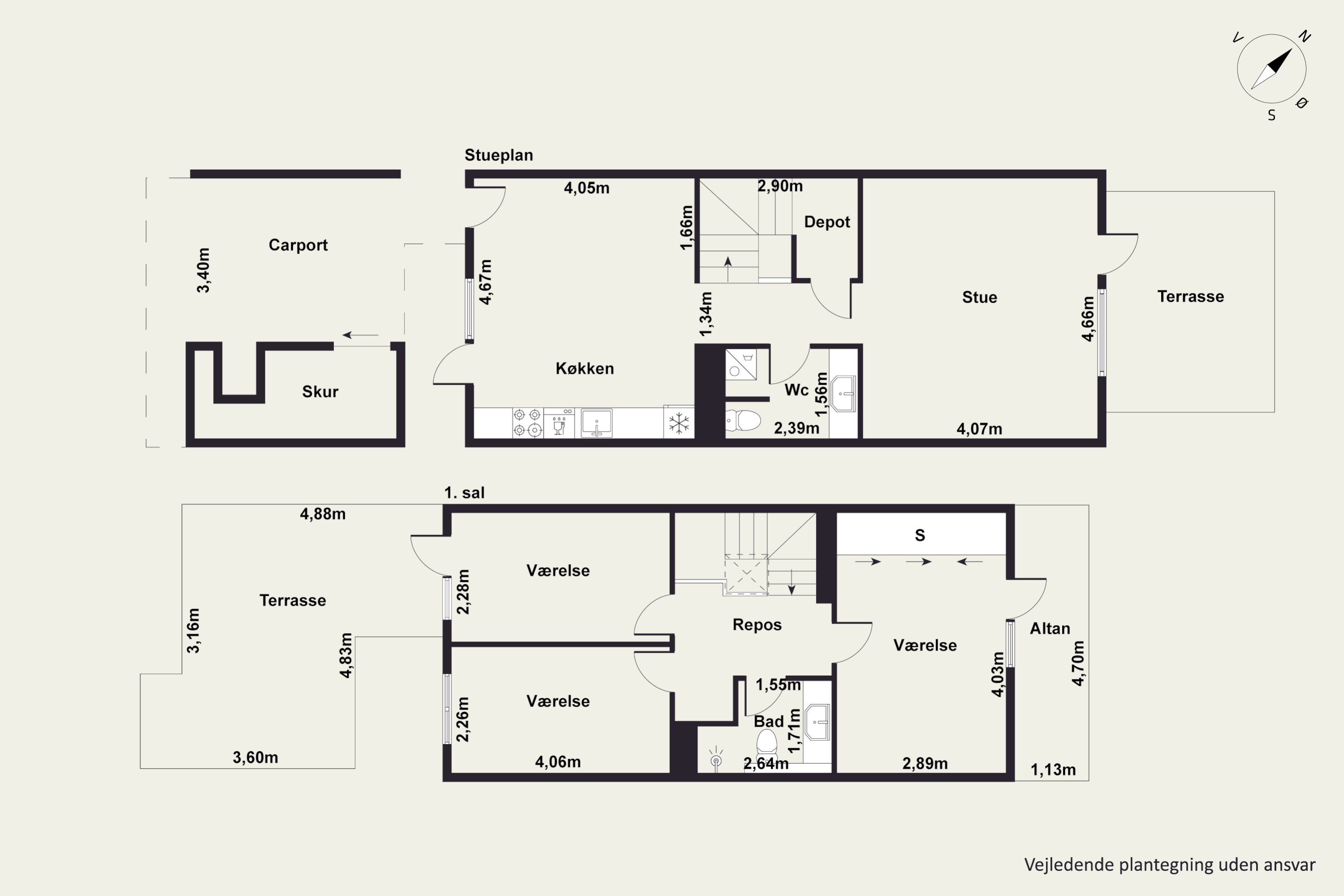 Plantegninger billede af Granvej 79, 2880 Bagsværd
