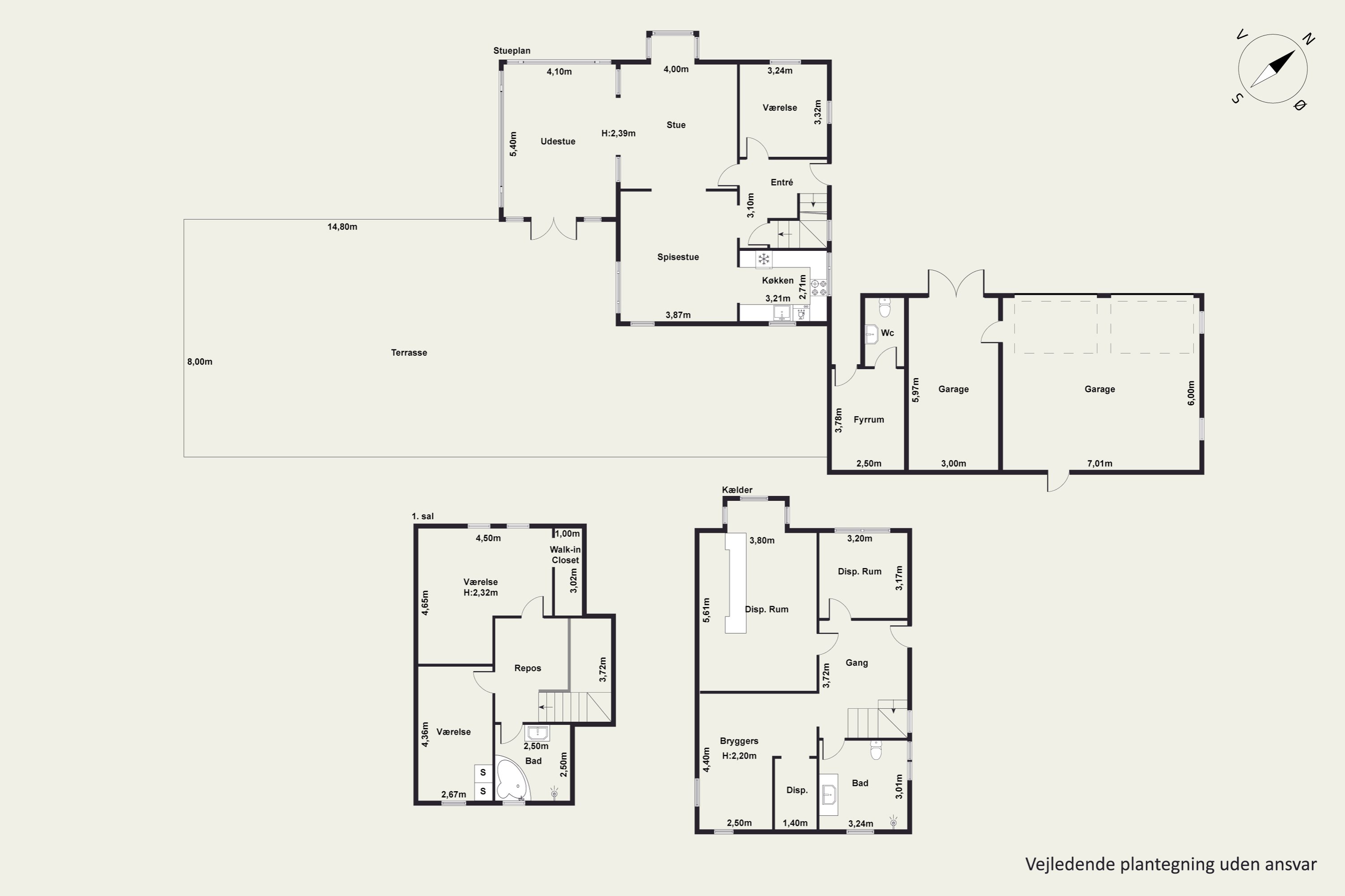 Plantegninger billede af Hølundvej 70, Øster Hassing, 9362 Gandrup
