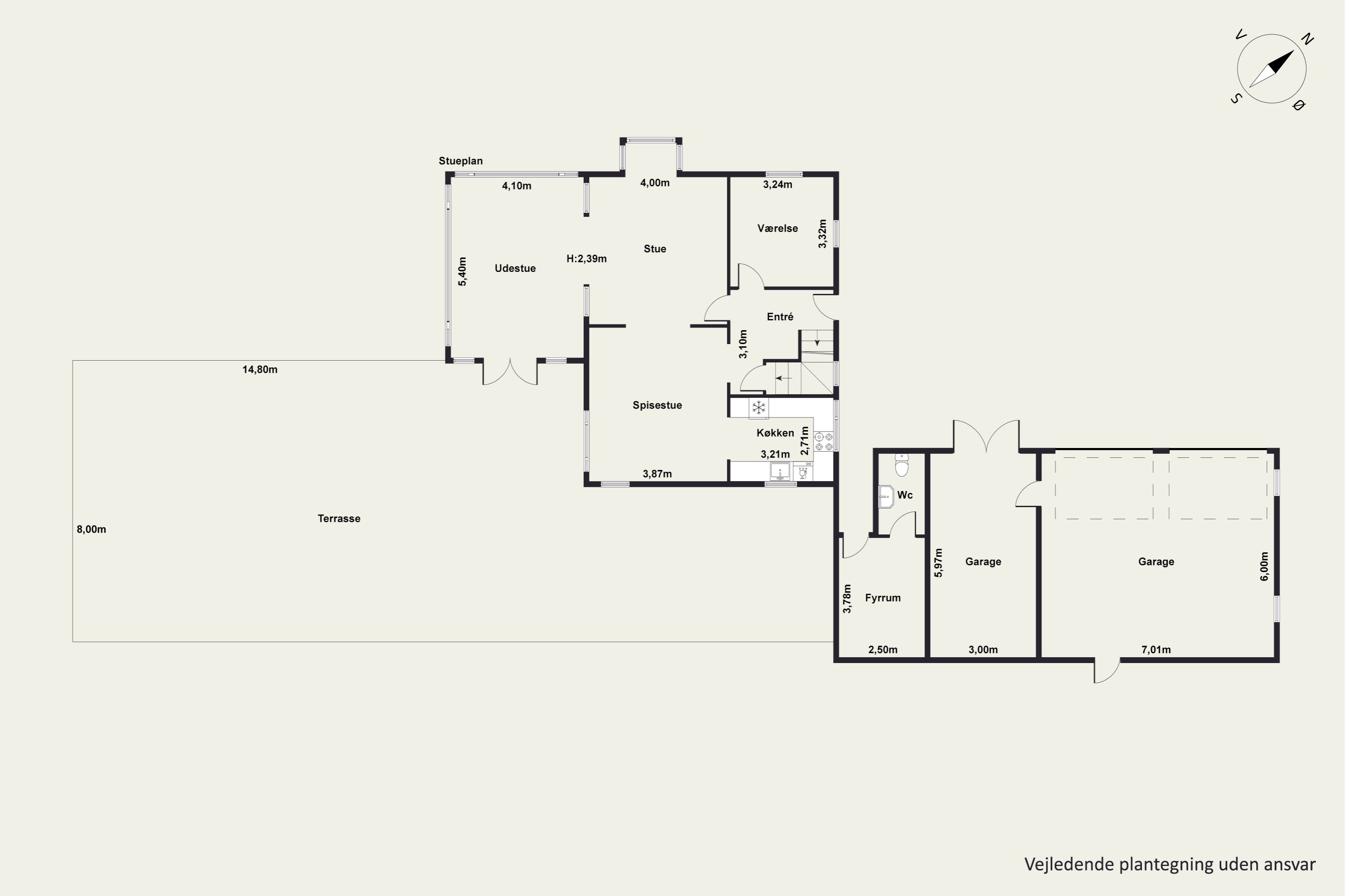 Plantegninger billede af Hølundvej 70, Øster Hassing, 9362 Gandrup