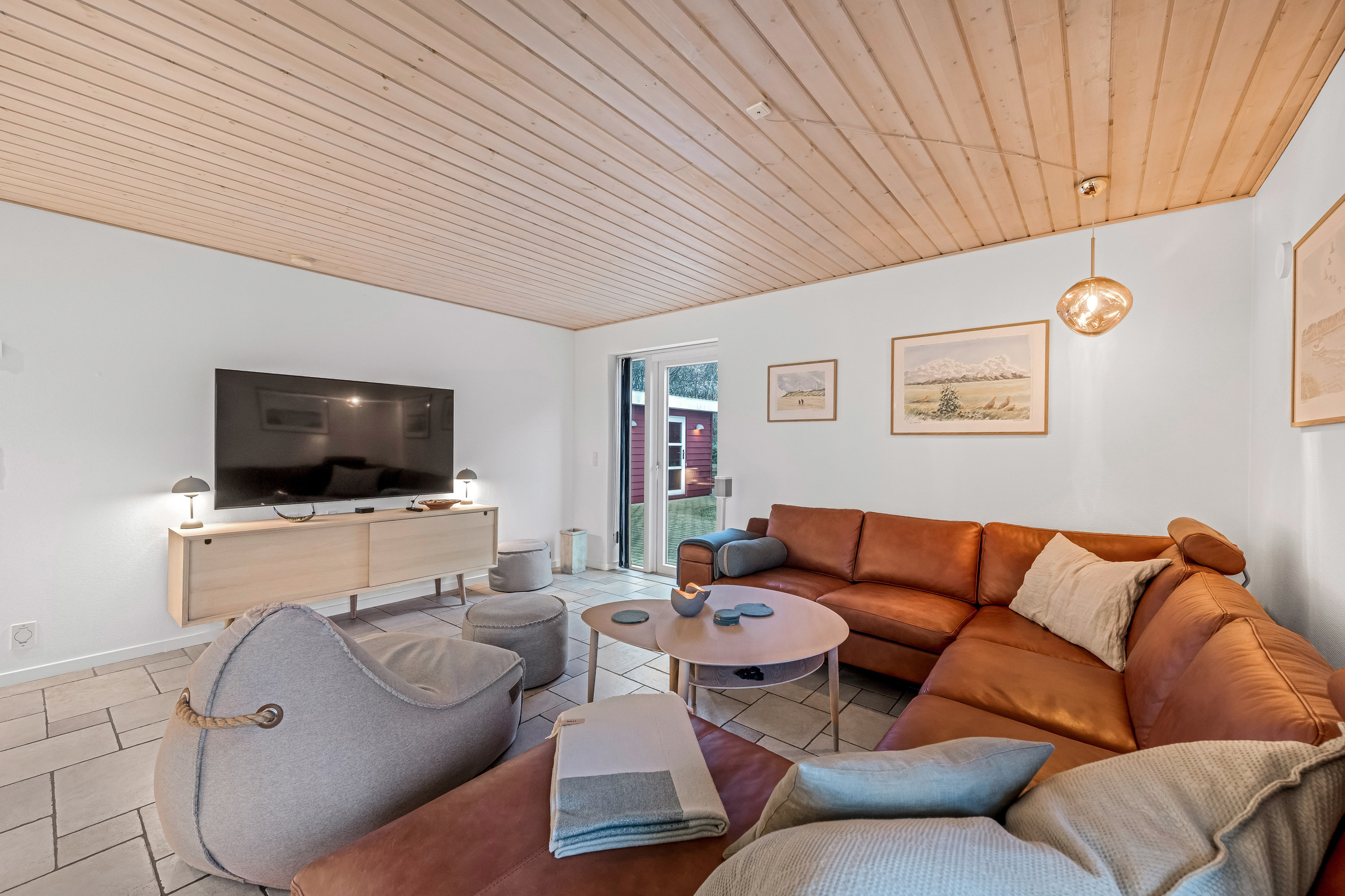 Fremhævet stue billede i fuldskærmstilstand. Billede af Nørredige 4, Nr Bork, 6893 Hemmet