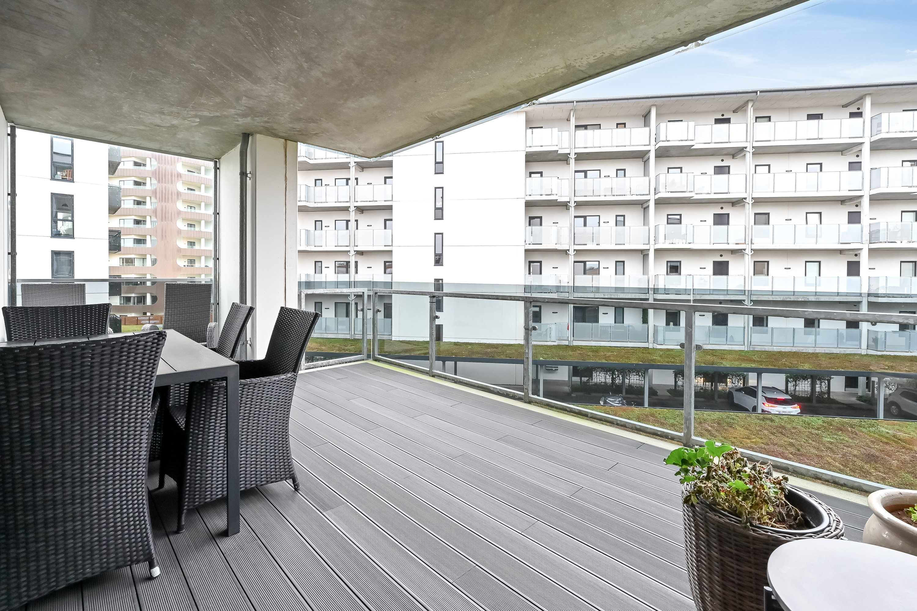 Fremhævet altan billede i fuldskærmstilstand. Billede af Sabroesvej 3A, 1., 7400 Herning