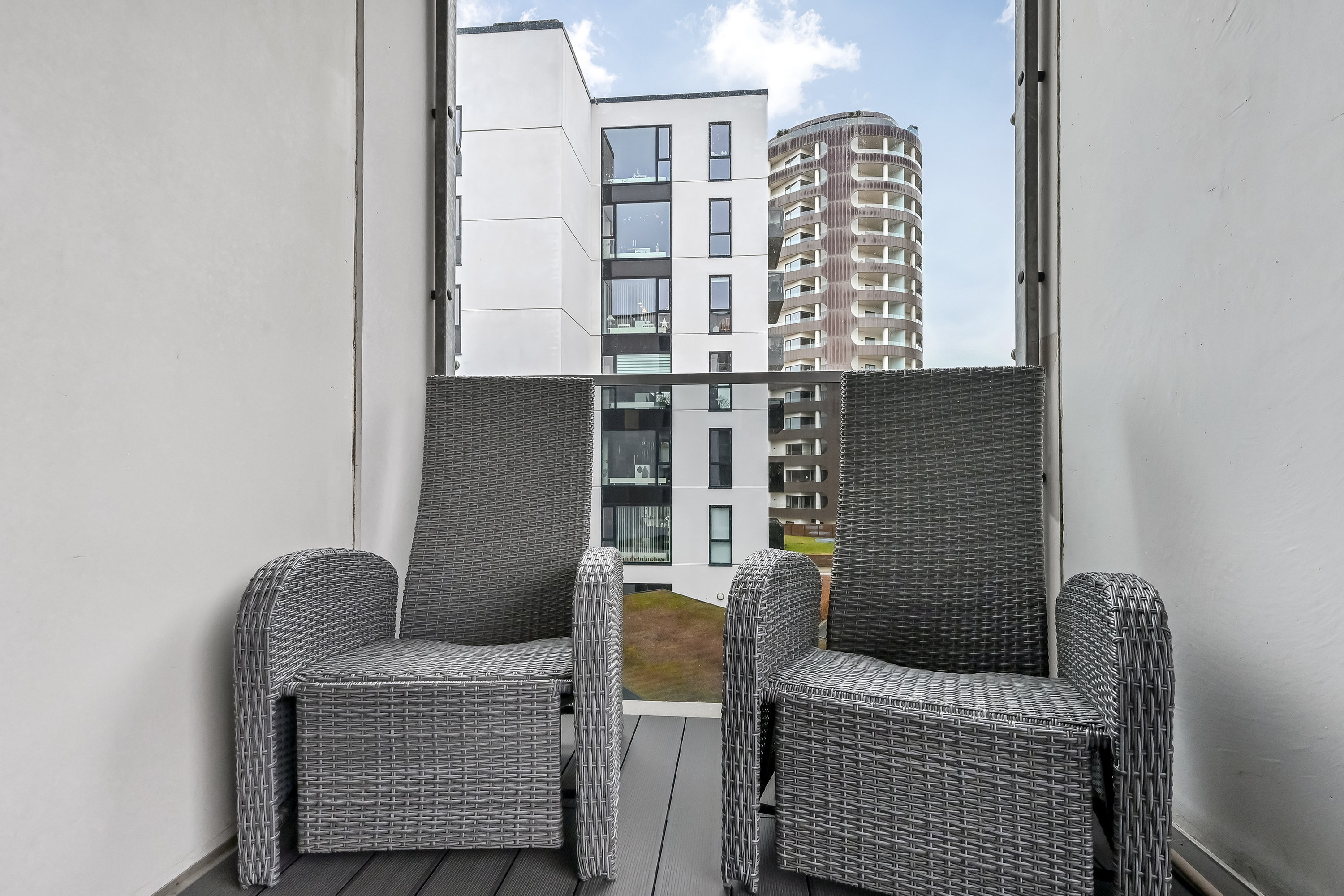 Fremhævet altan billede i fuldskærmstilstand. Billede af Sabroesvej 3A, 1., 7400 Herning