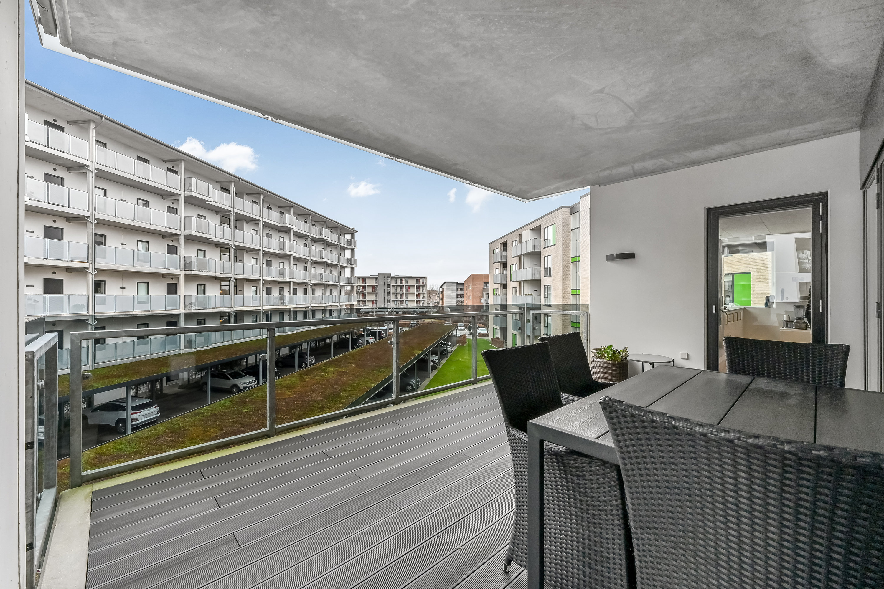 Fremhævet altan billede i fuldskærmstilstand. Billede af Sabroesvej 3A, 1., 7400 Herning