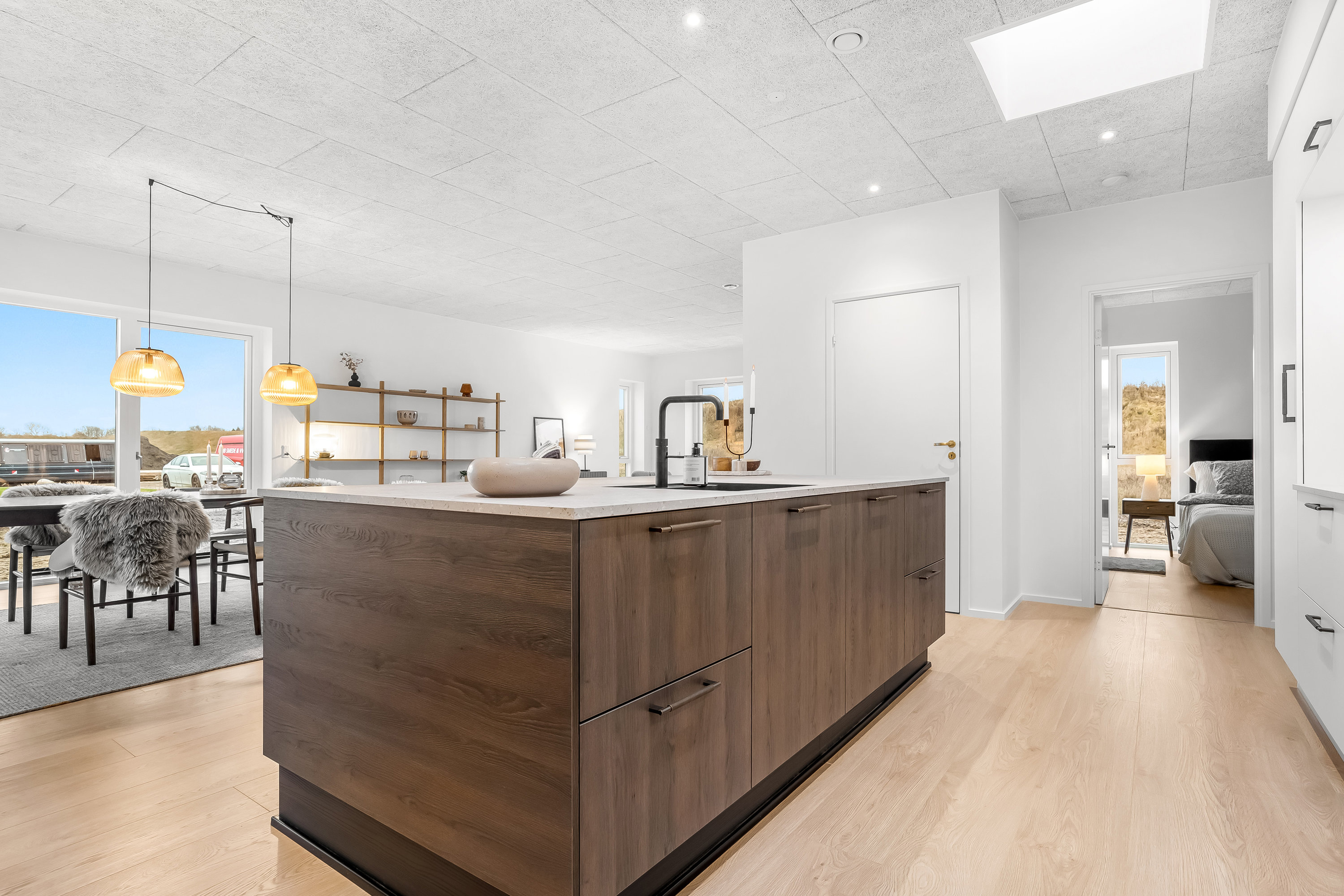 Fremhævet køkken alrum billede i fuldskærmstilstand. Billede af Dåhjorten 10, Halgårde, 7500 Holstebro