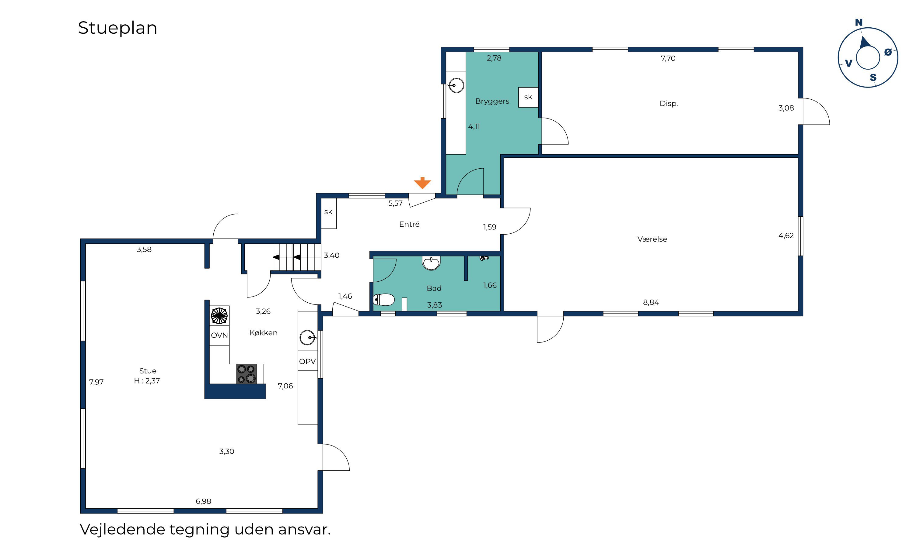 Plantegninger billede af Gl Skolevej 42, Sneum, 6731 Tjæreborg