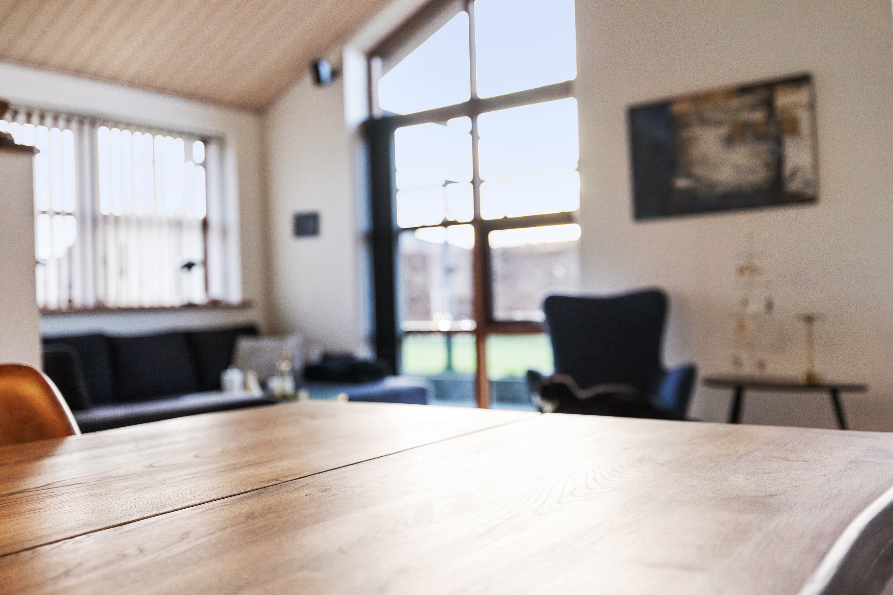 Fremhævet stue billede i fuldskærmstilstand. Billede af Blålyngen 11, 7470 Karup J