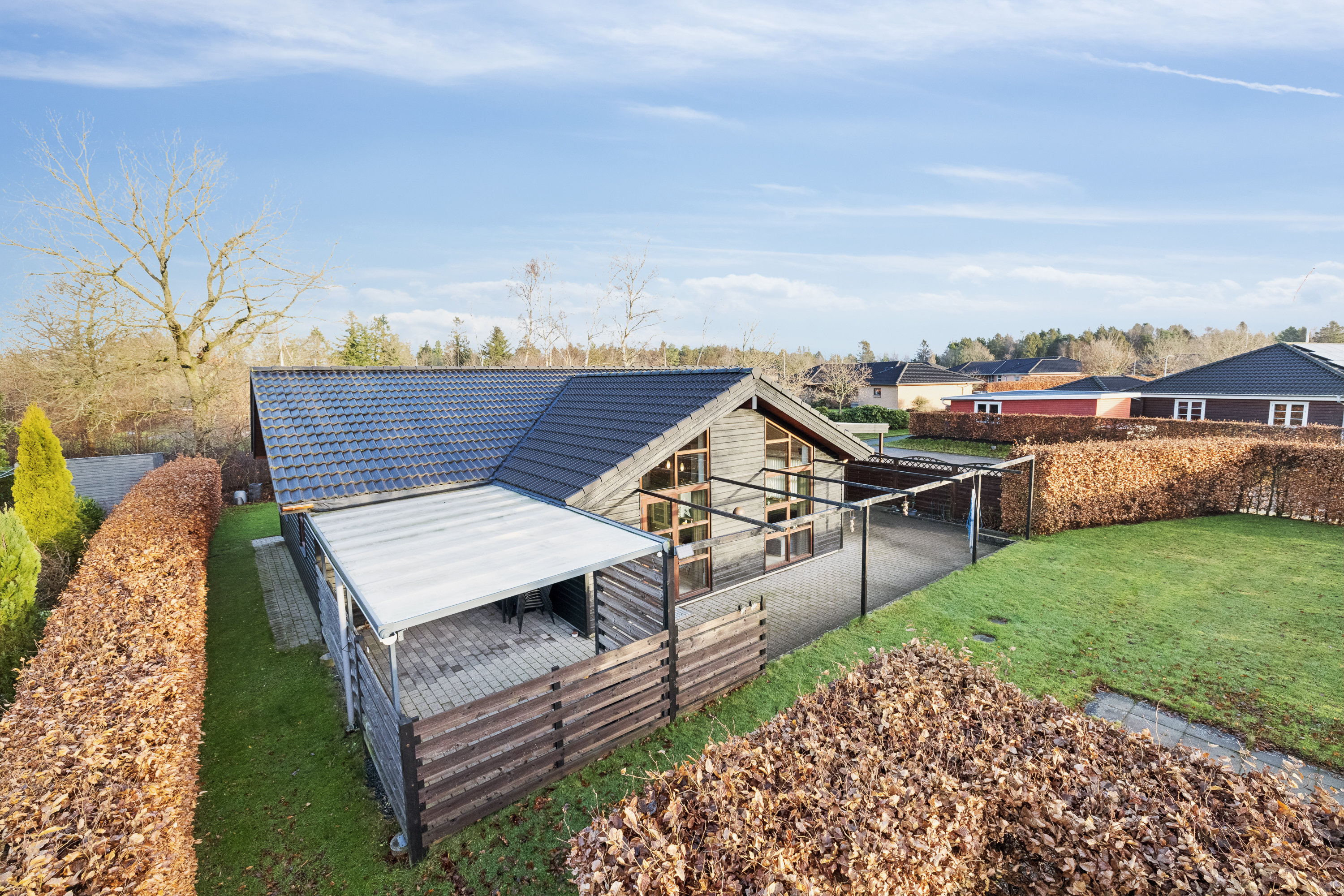 Fremhævet ejendommen billede i fuldskærmstilstand. Billede af Blålyngen 11, 7470 Karup J