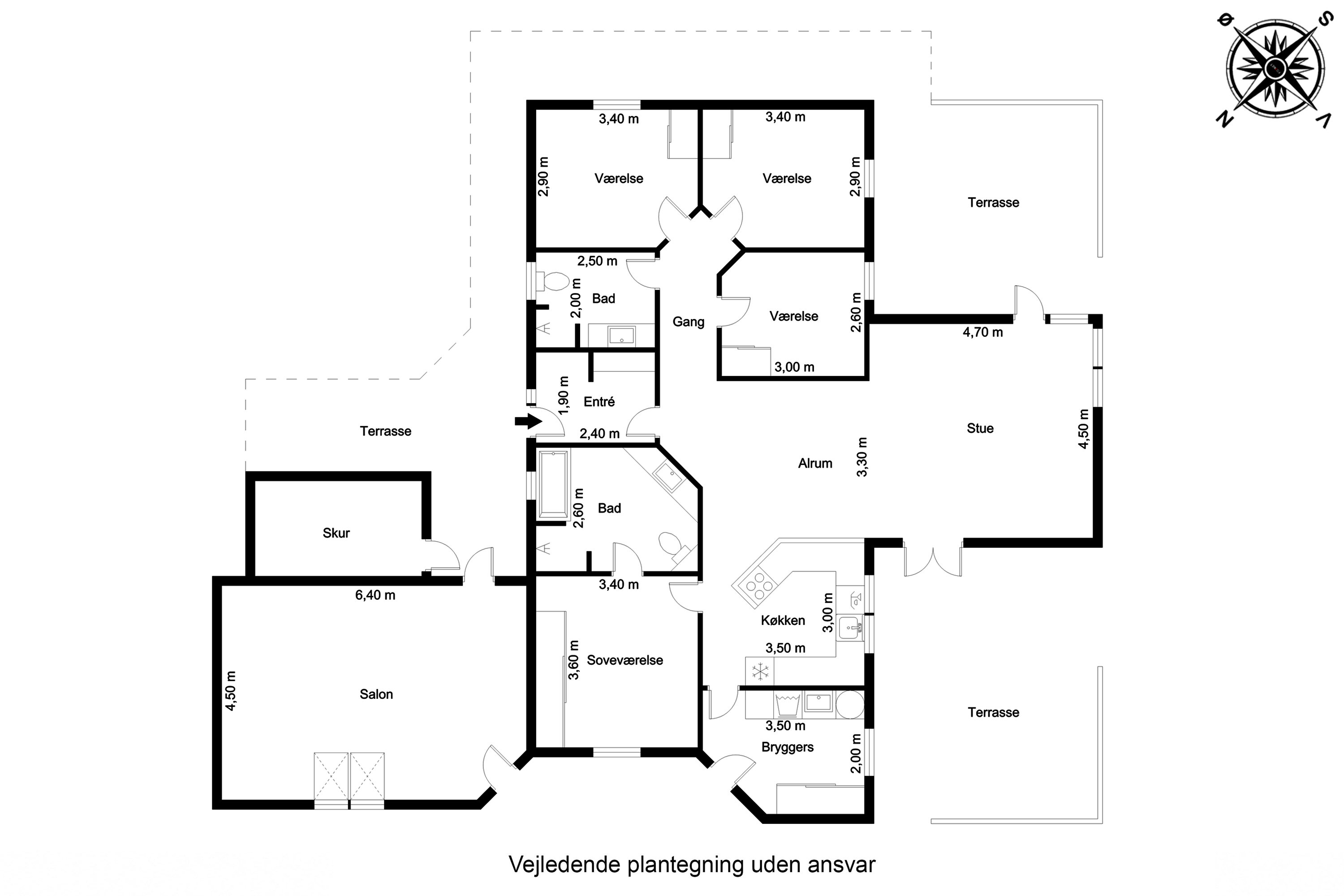 Plantegninger billede af Skjoldballen 2, 8543 Hornslet