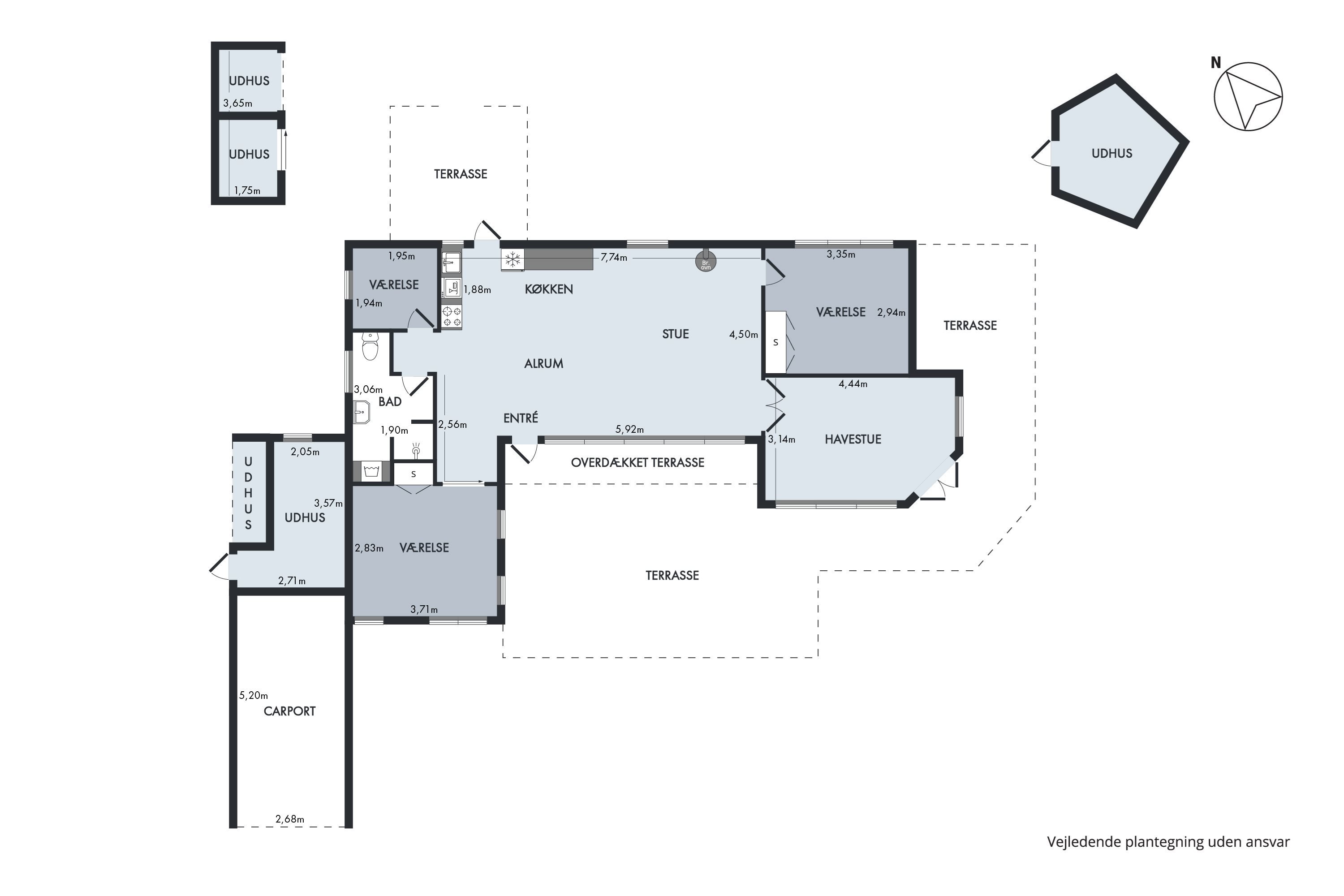 Plantegninger billede af Rypevej 4, Øer, 8400 Ebeltoft