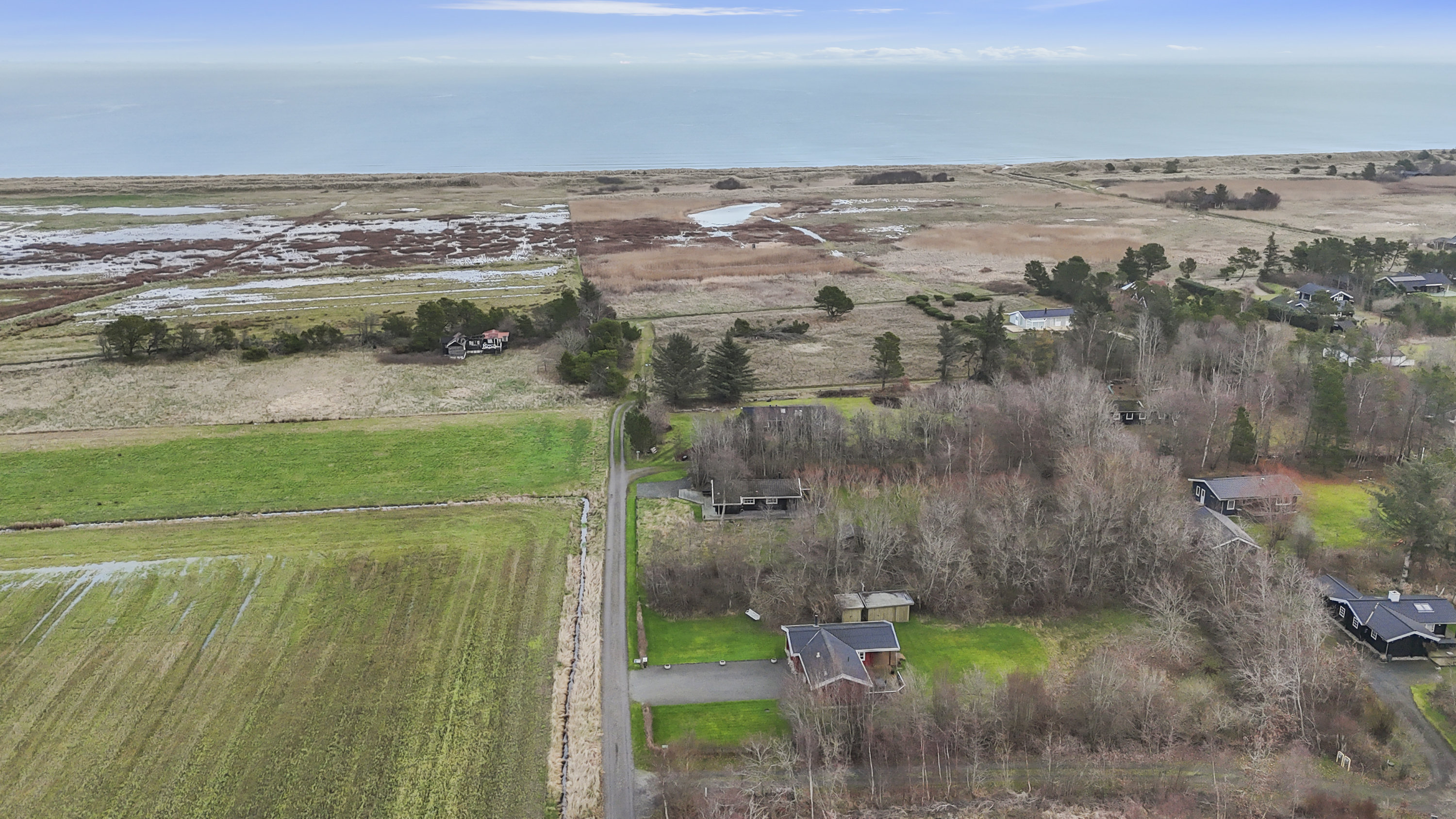 Miniaturebillede 2: luftfoto. Billede af Engdraget 16, Bratten, 9981 Jerup