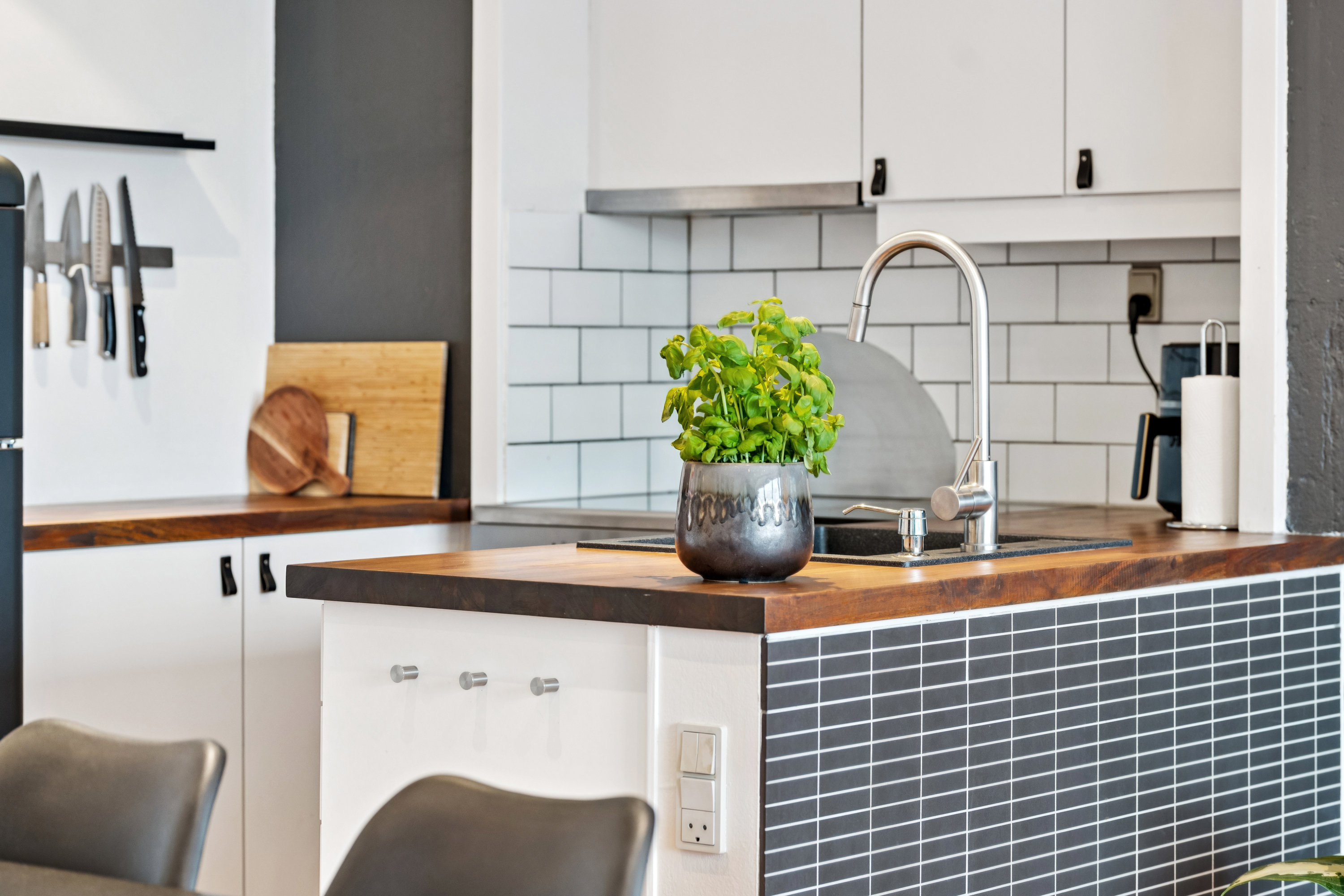 Fremhævet køkken billede i fuldskærmstilstand. Billede af Vesterbro 127, 4. 406., 9000 Aalborg