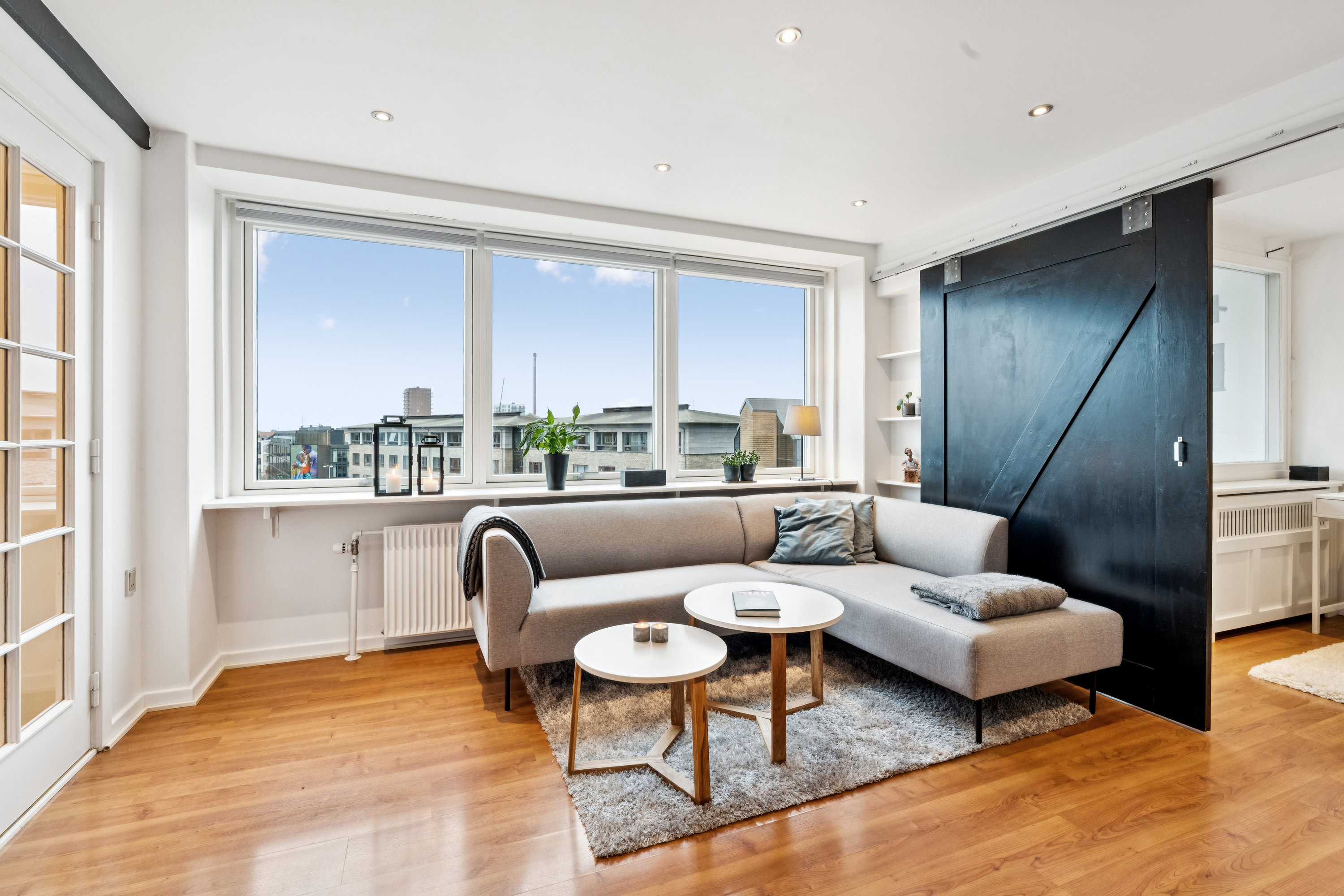 Fremhævet stue billede i fuldskærmstilstand. Billede af Vesterbro 127, 4. 406., 9000 Aalborg