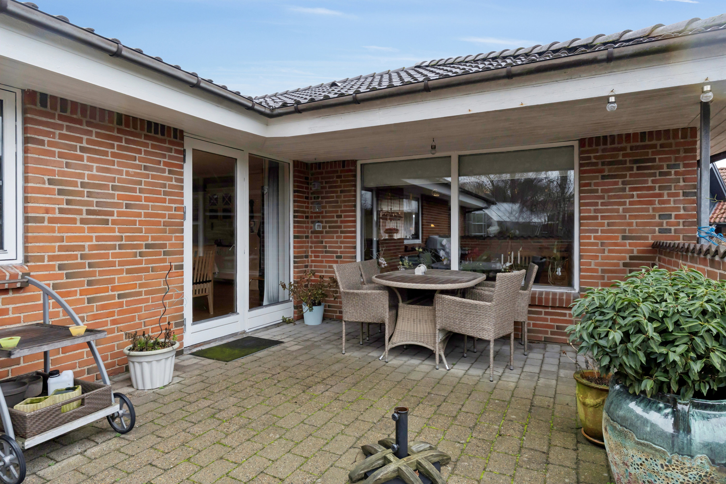 Fremhævet terrasse billede i fuldskærmstilstand. Billede af Ulstedboparken 46, 9870 Sindal