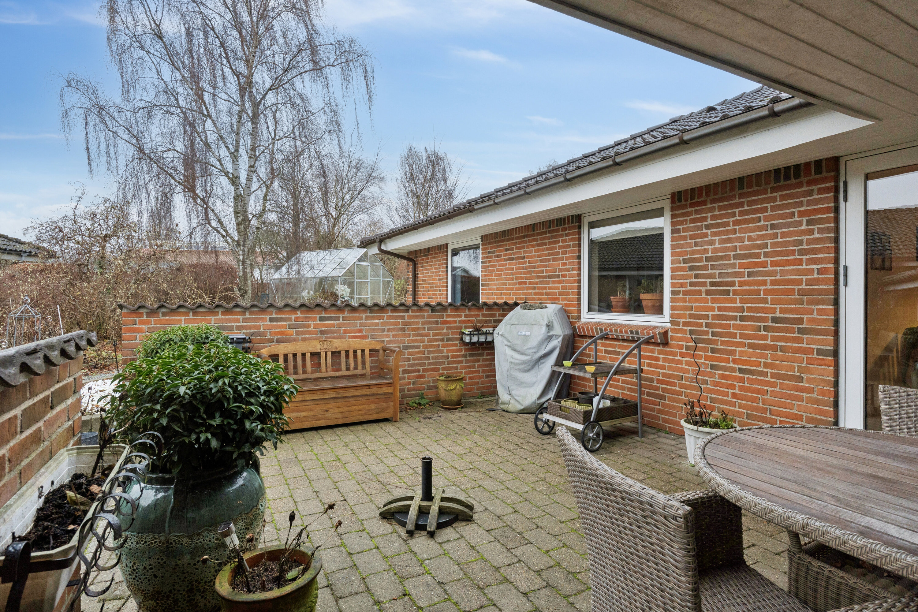 Fremhævet terrasse billede i fuldskærmstilstand. Billede af Ulstedboparken 46, 9870 Sindal