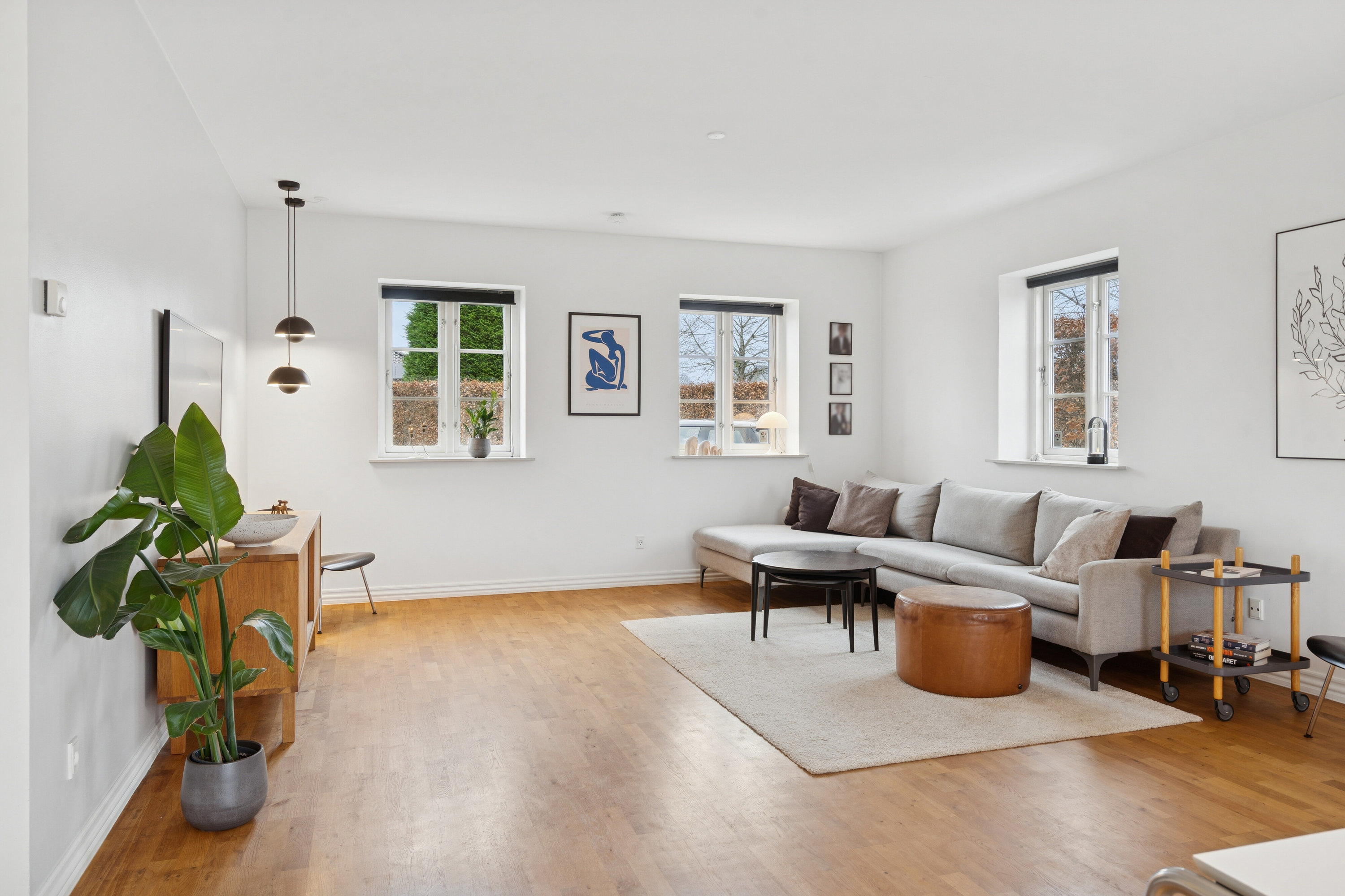 Fremhævet stue billede i fuldskærmstilstand. Billede af Kirkeløkken 14, Nørre Søby, 5792 Årslev