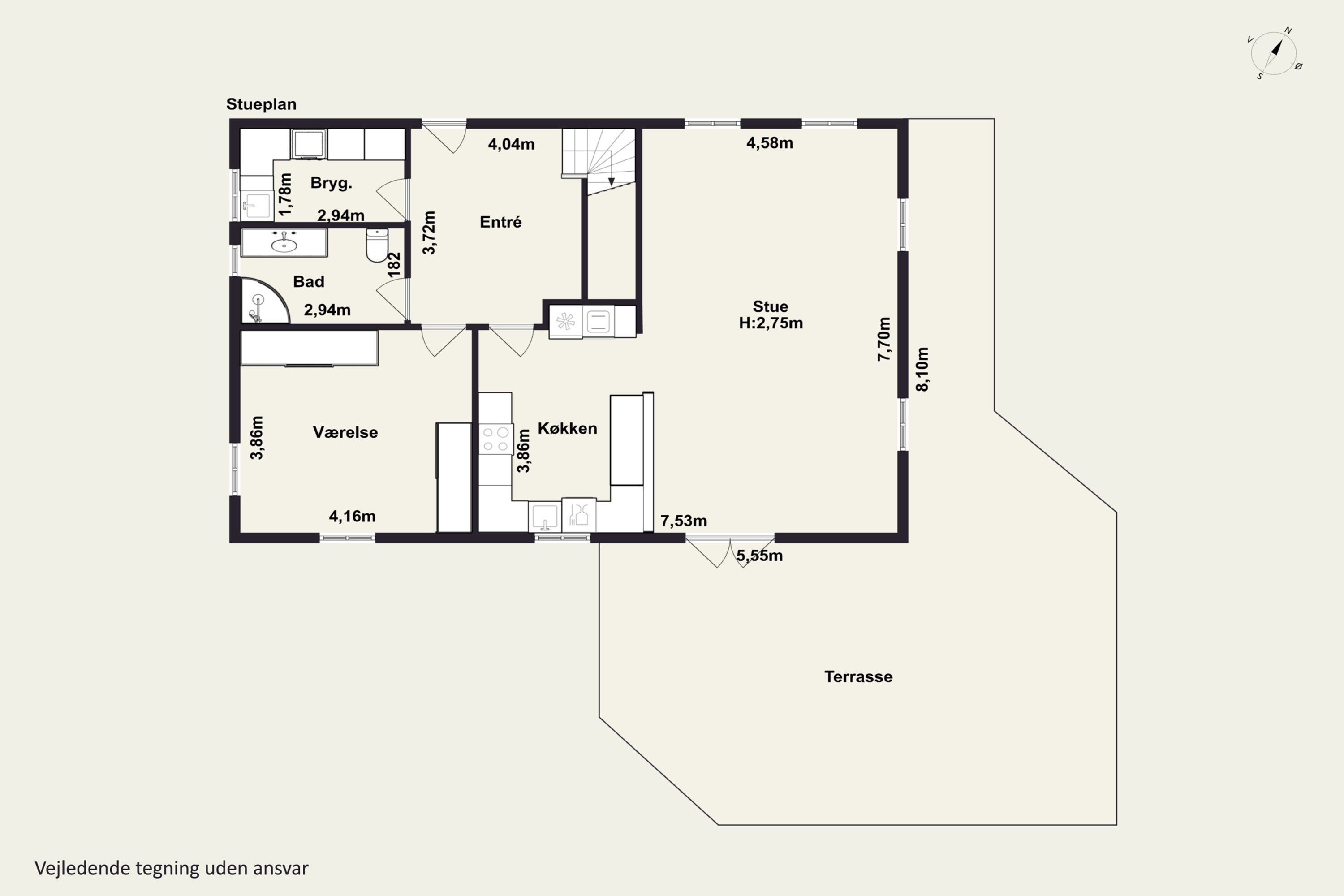 Plantegninger billede af Kirkeløkken 14, Nørre Søby, 5792 Årslev