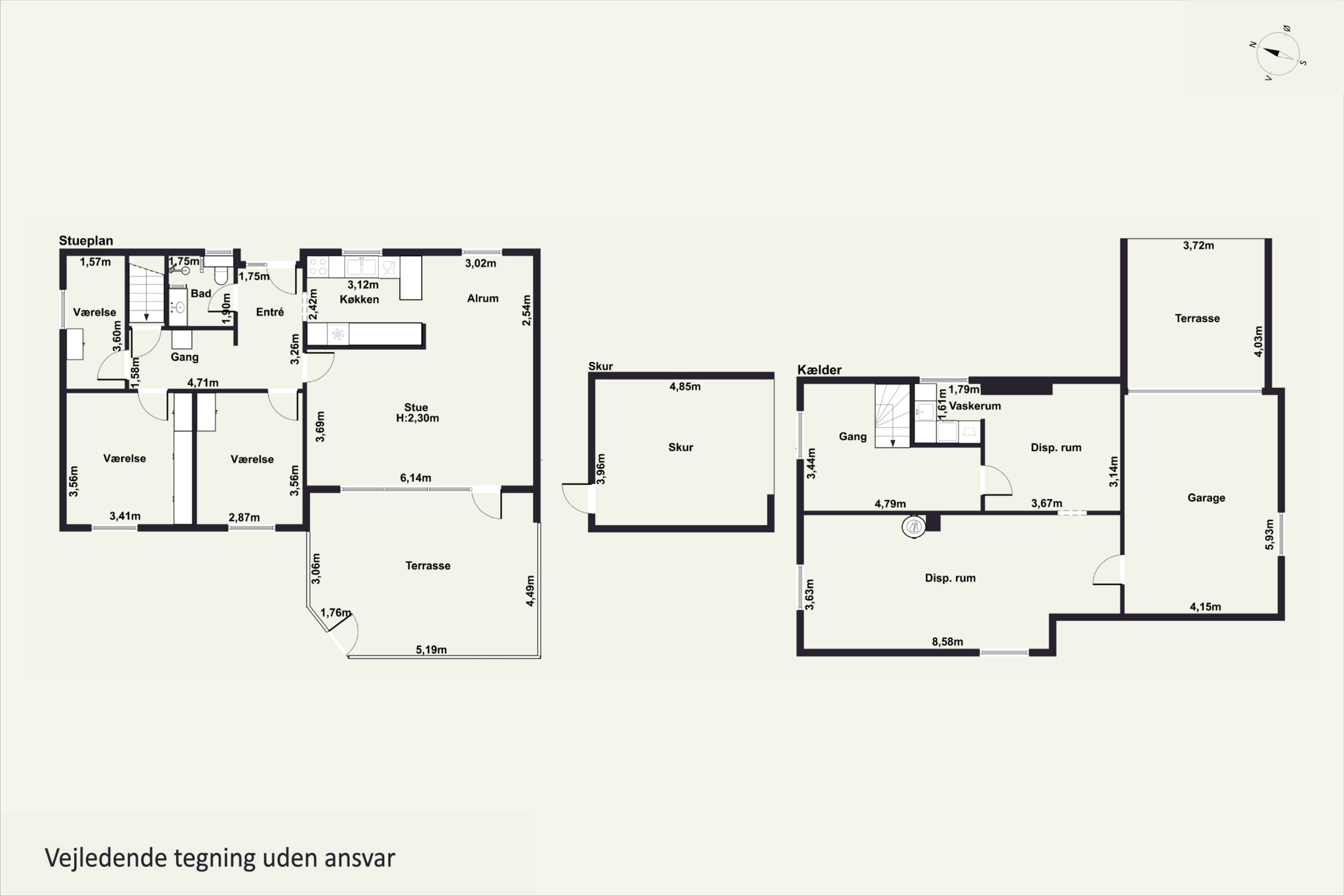 Plantegninger billede af Solvænget 8, Nyker, 3700 Rønne